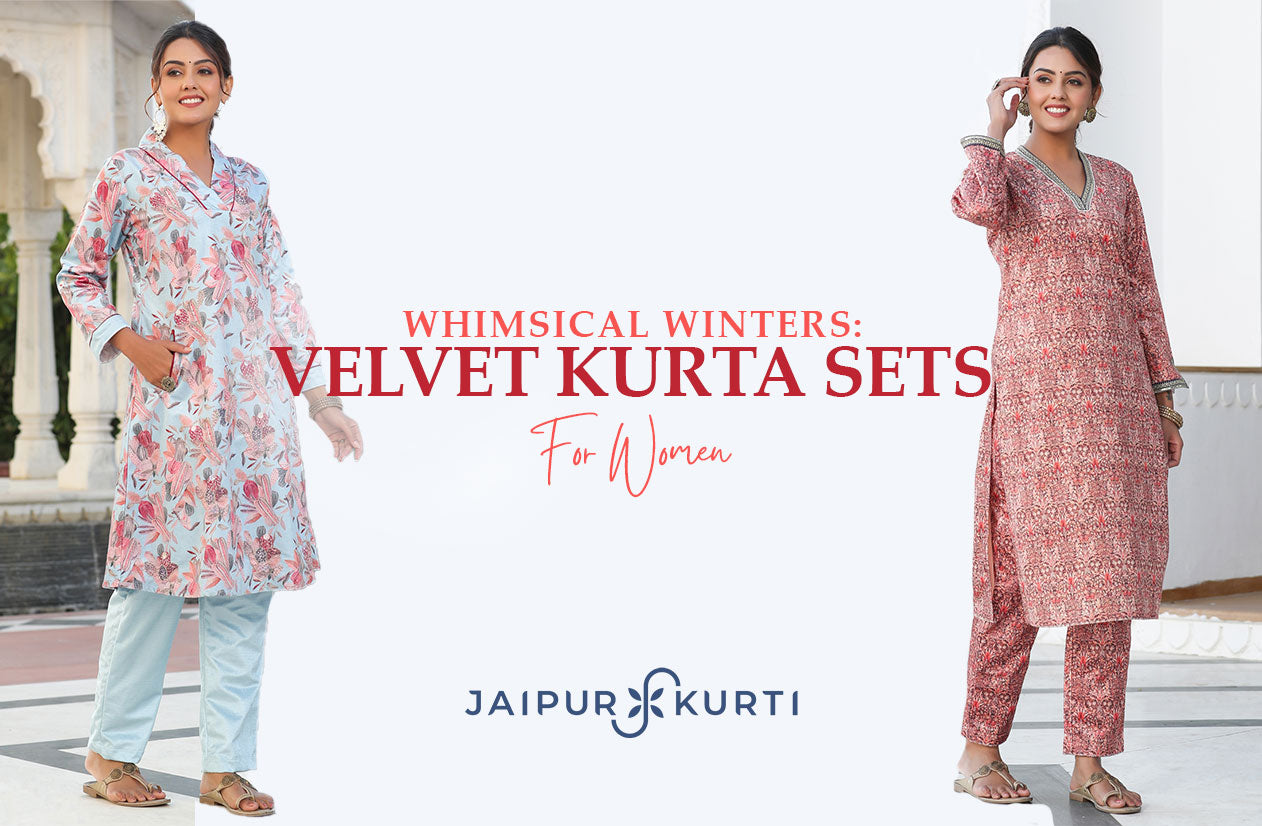 Velvet Kurta Sets For Women