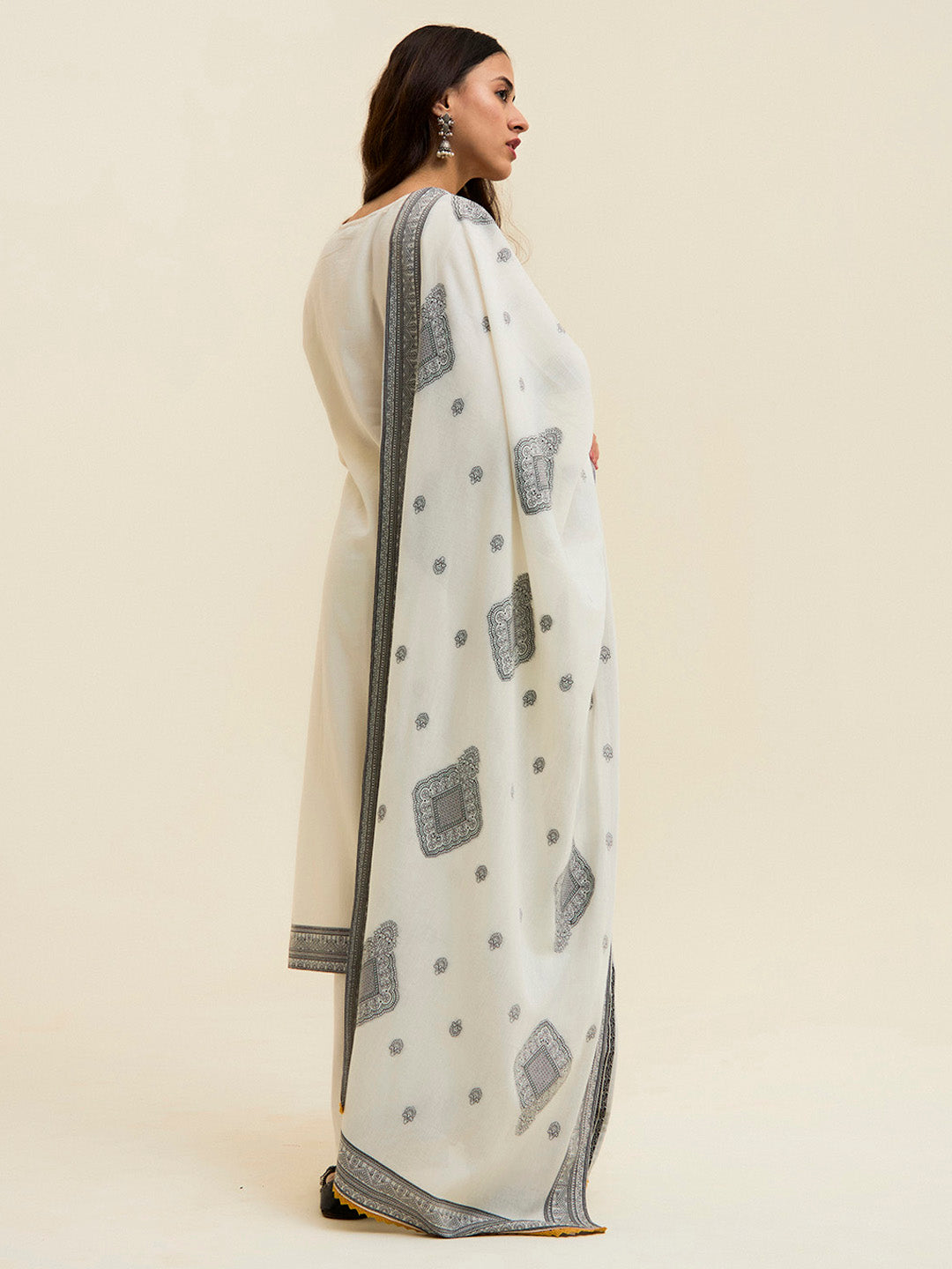 Black Hand Embroidered Suit Set