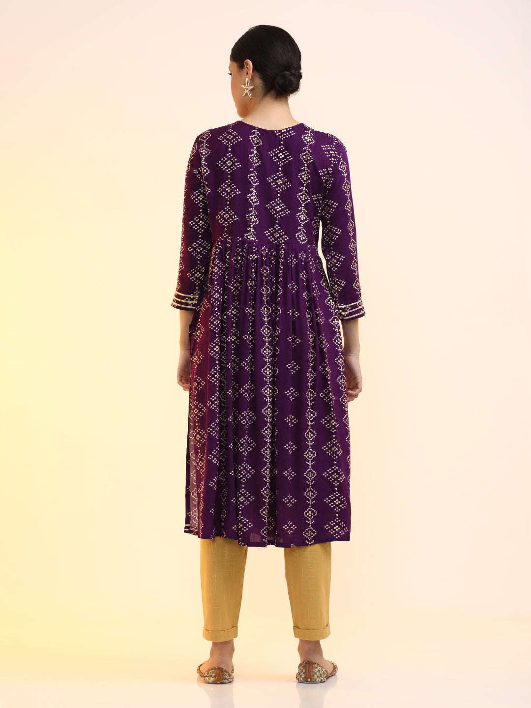 Embroidered A-Line Ethnic Motifs Kurta