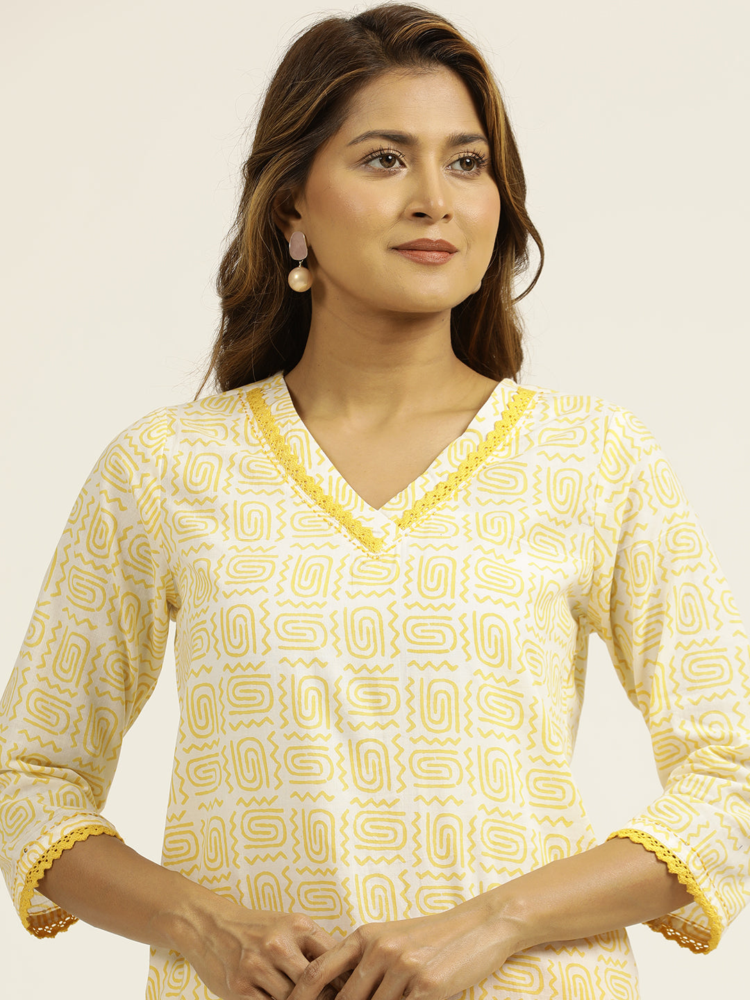 ABSTRACT STRAIGHT KURTA