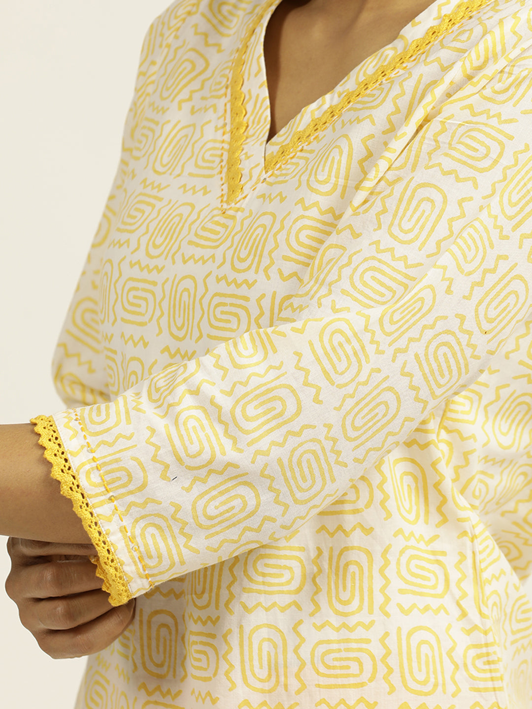 ABSTRACT STRAIGHT KURTA