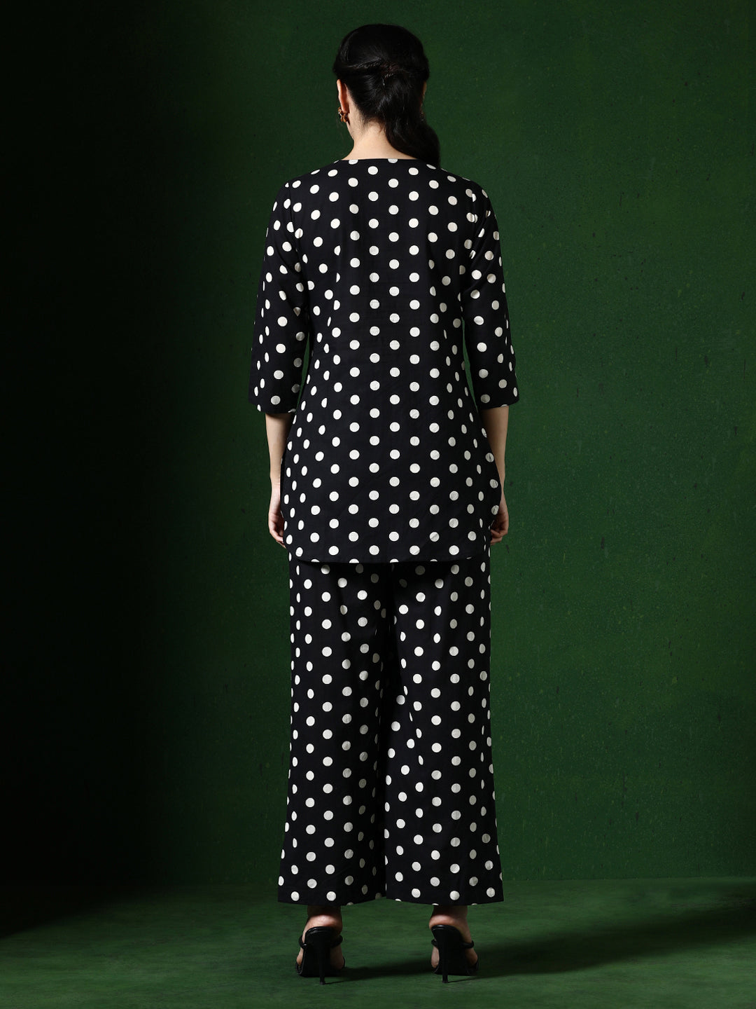 Floral Printed A-Line Pure Cotton Kurta & Palazzos Sets