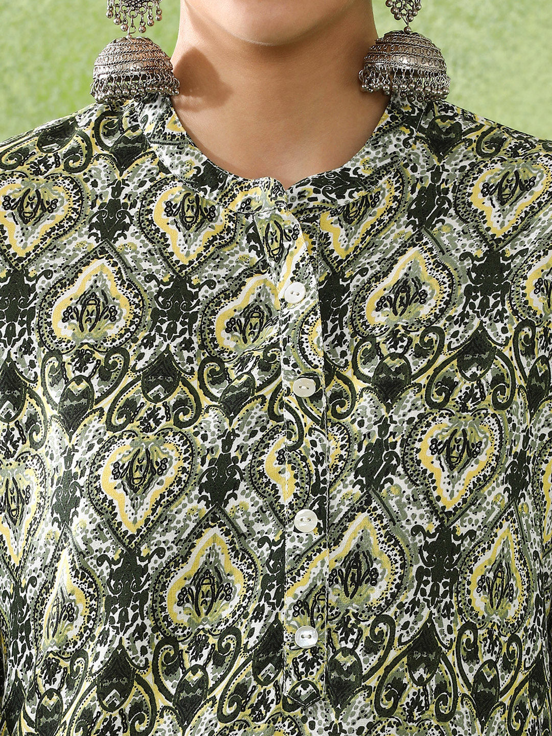 Floral Printed Straight Kurta & Trousers Sets