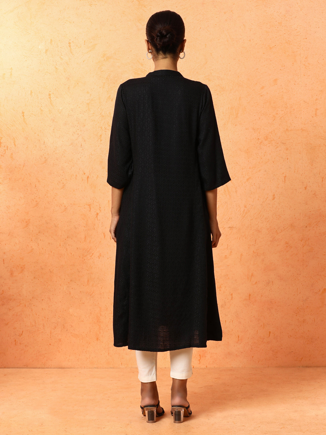 Floral Embroidered A-Line Kurta