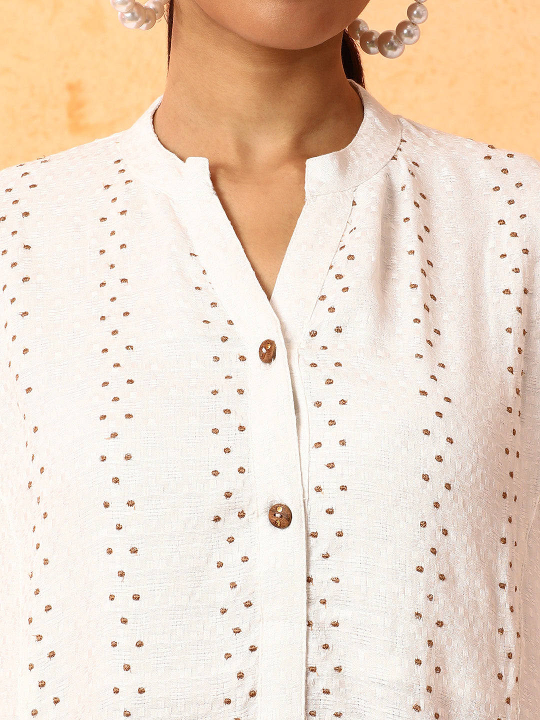 Floral Embroidered A-Line Kurta