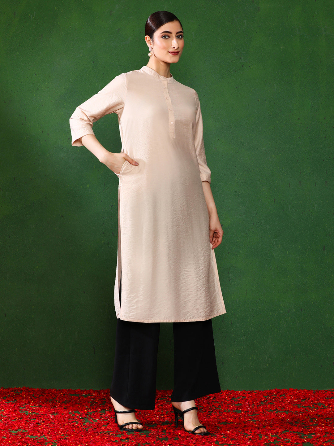 Solid Straight Kurta