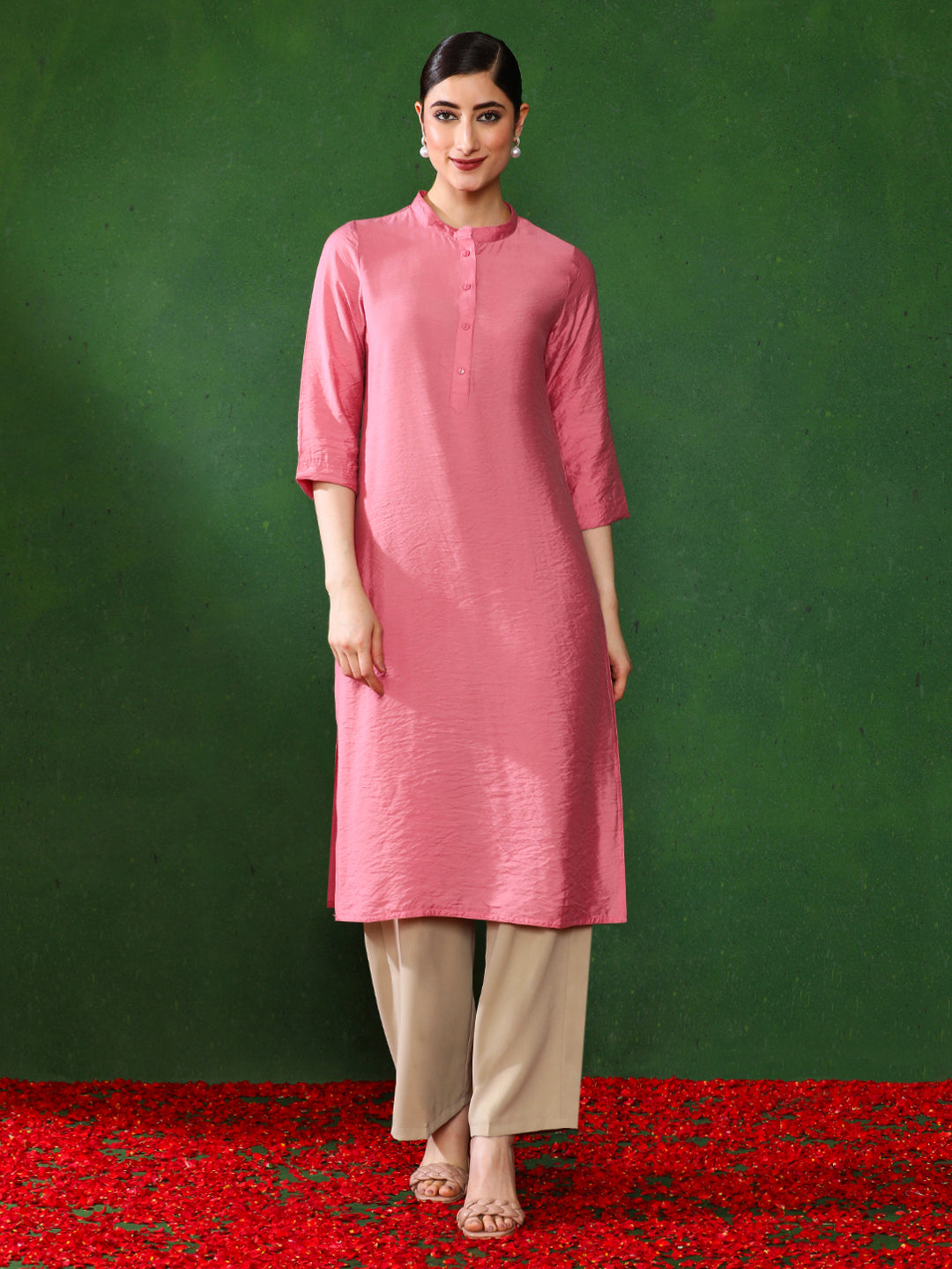 Solid Straight Kurta