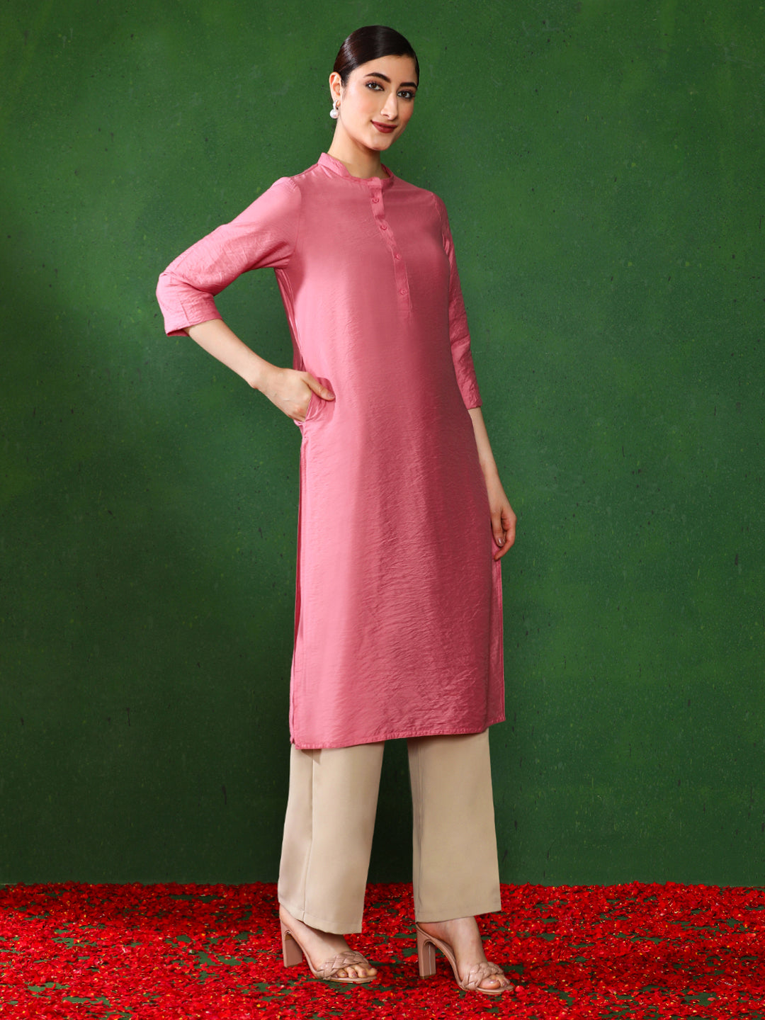 Solid Straight Kurta