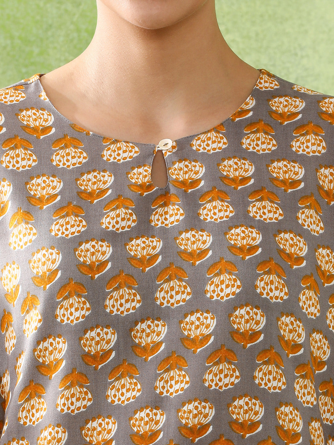 Floral Printed Straight Kurta