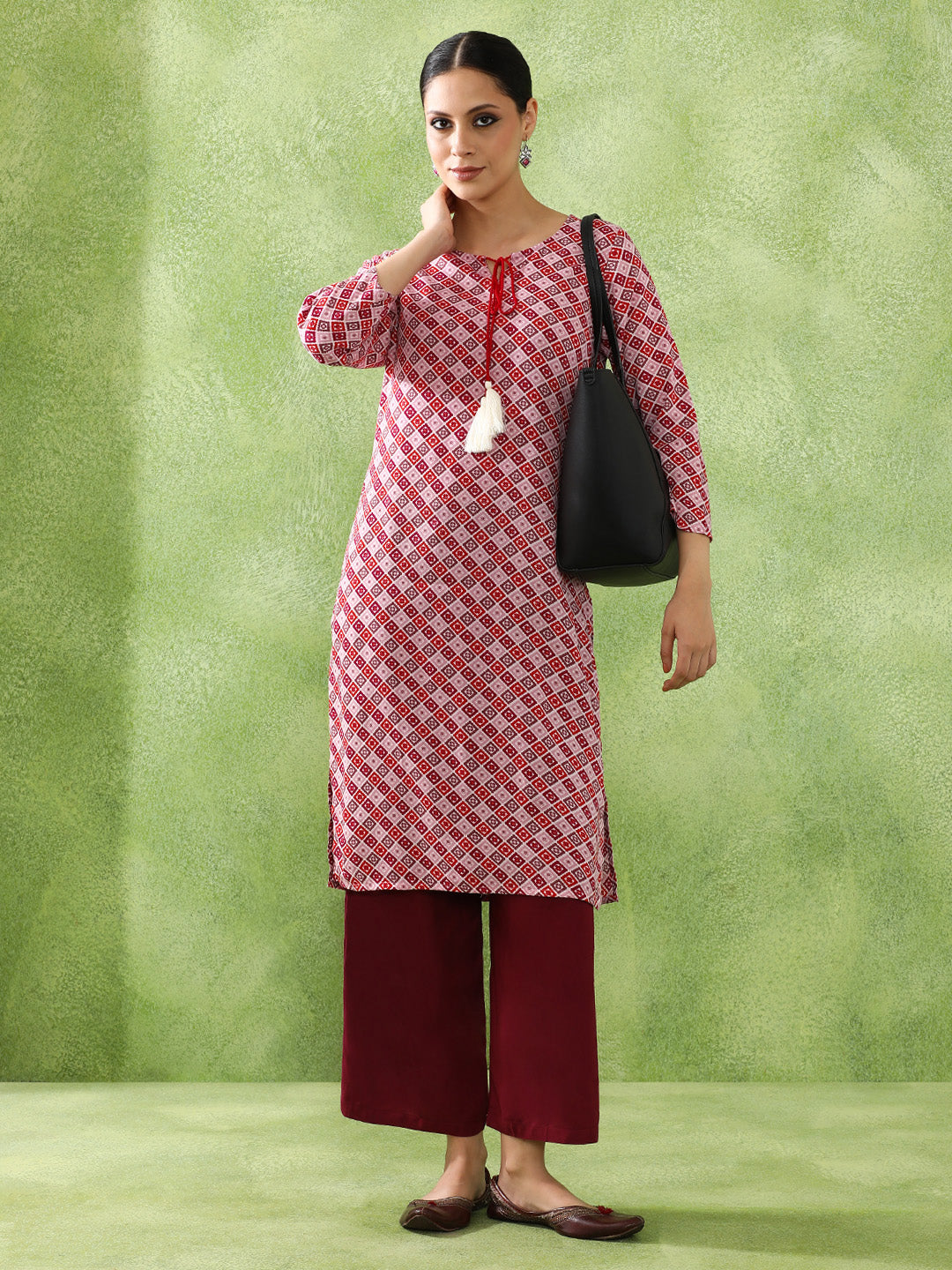 Floral Printed Straight Kurta