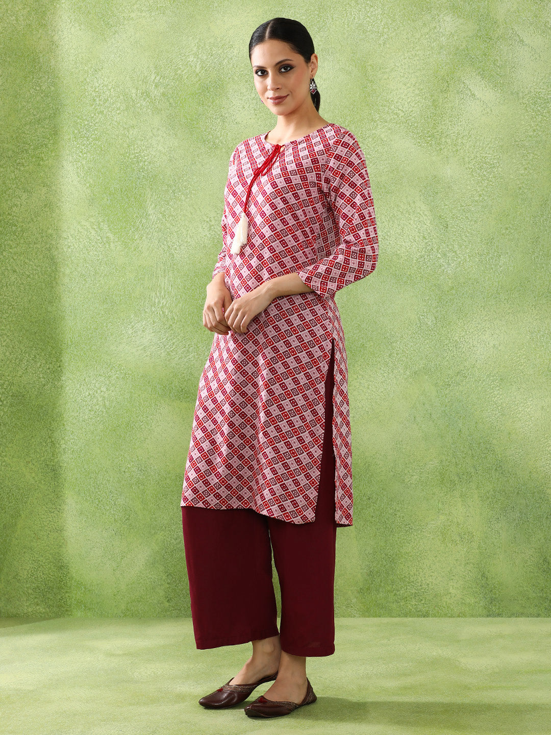 Floral Printed Straight Kurta