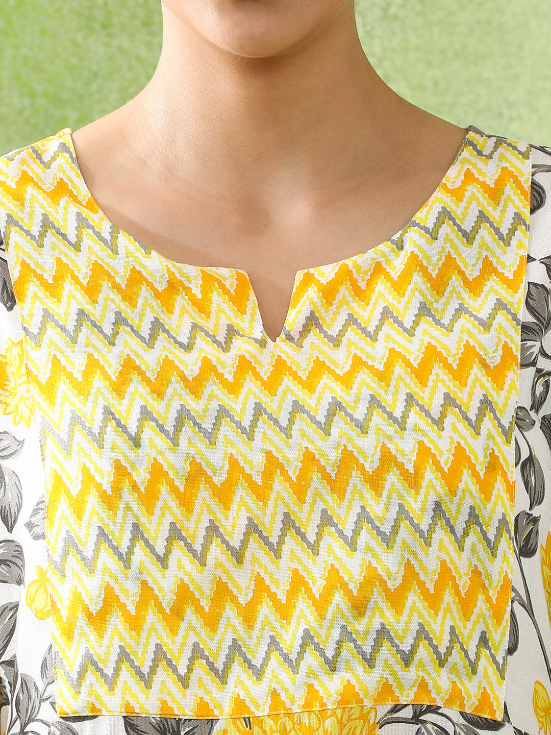 Floral Printed Straight Kurta