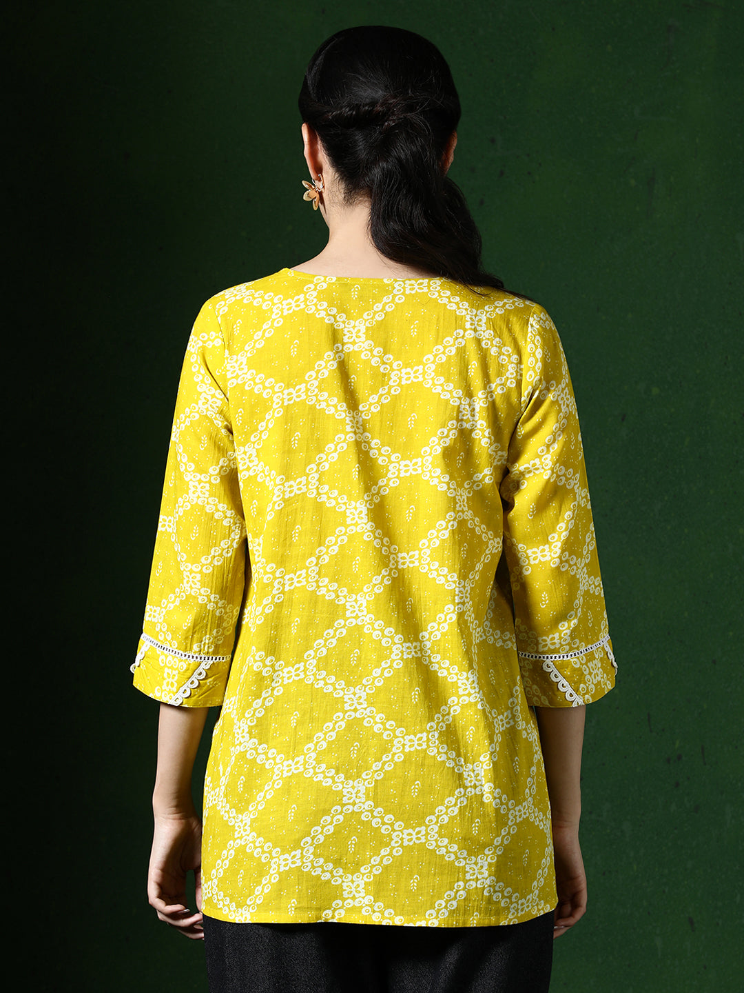 Floral Embroidered A-Line Pure Cotton Top