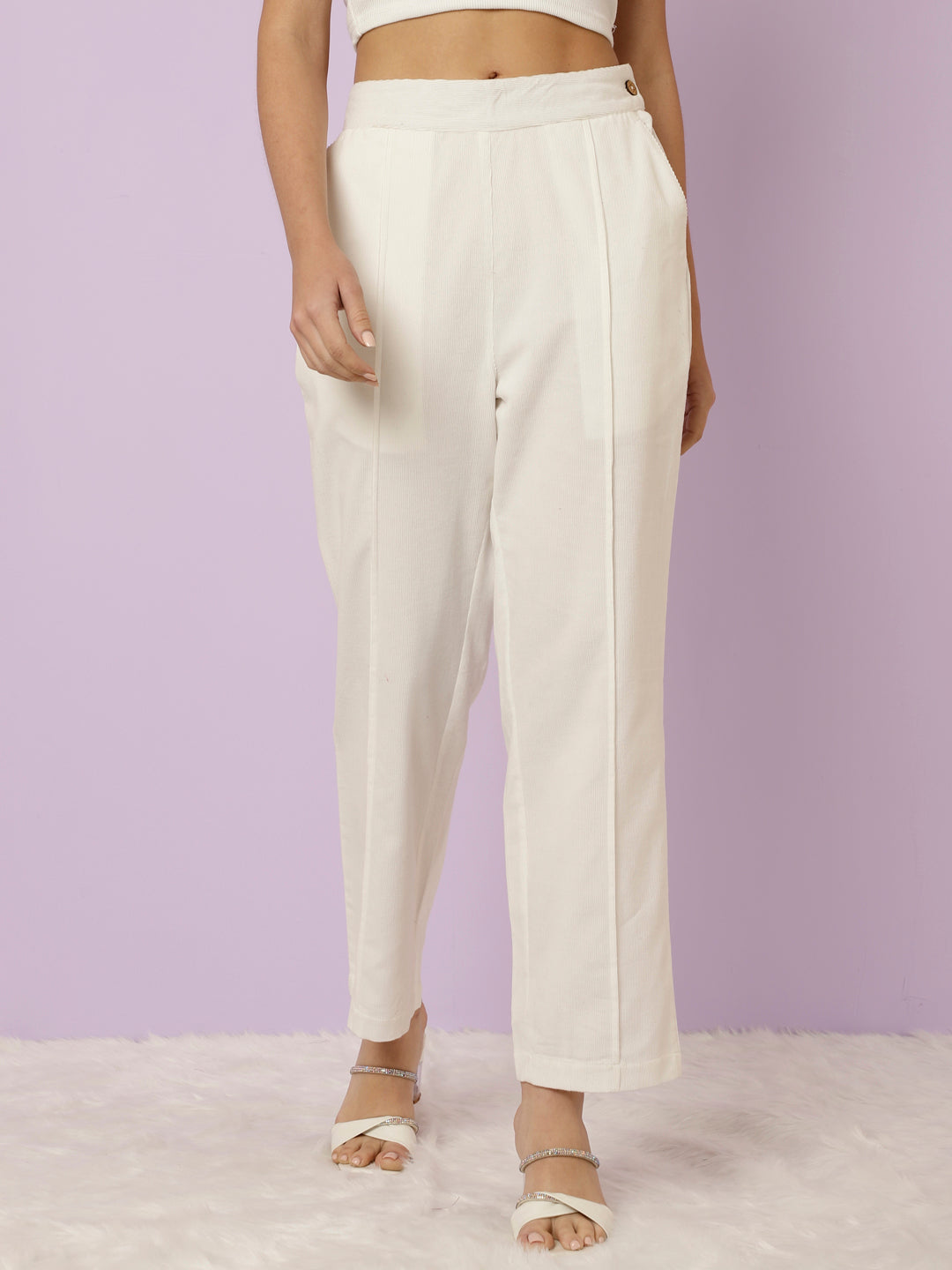 White Corduroy Pants