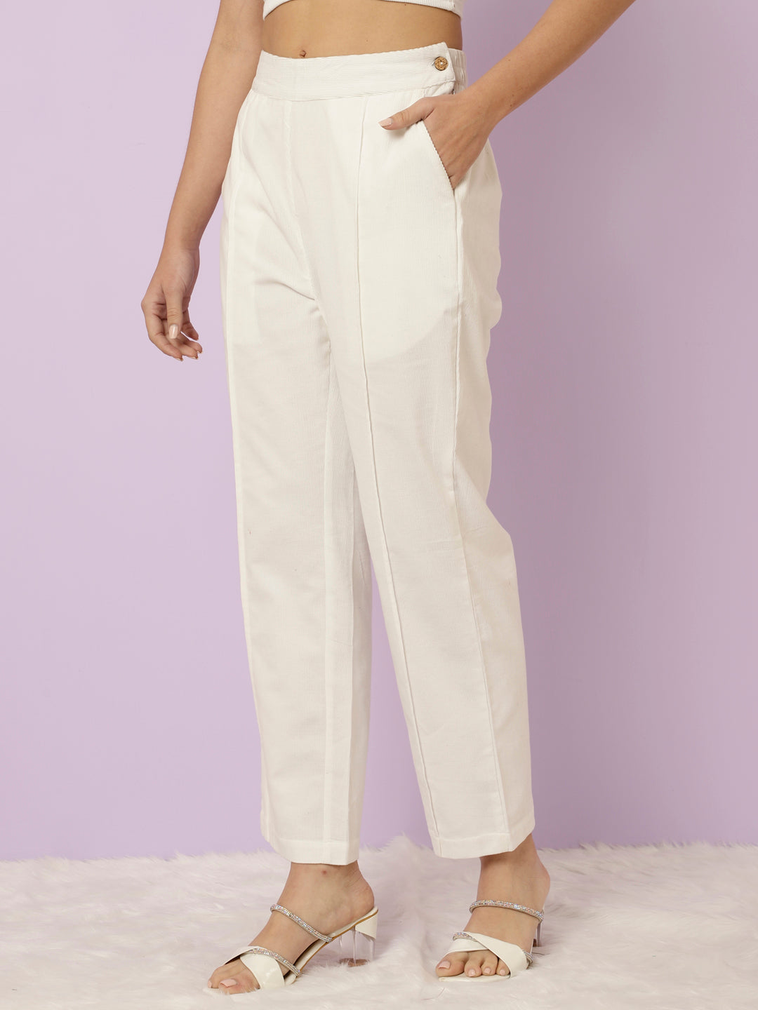 White Corduroy Pants