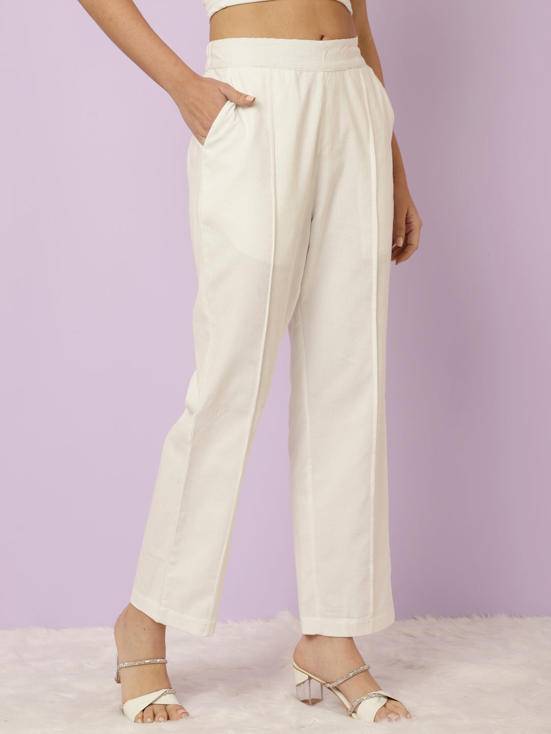 White Corduroy Pants