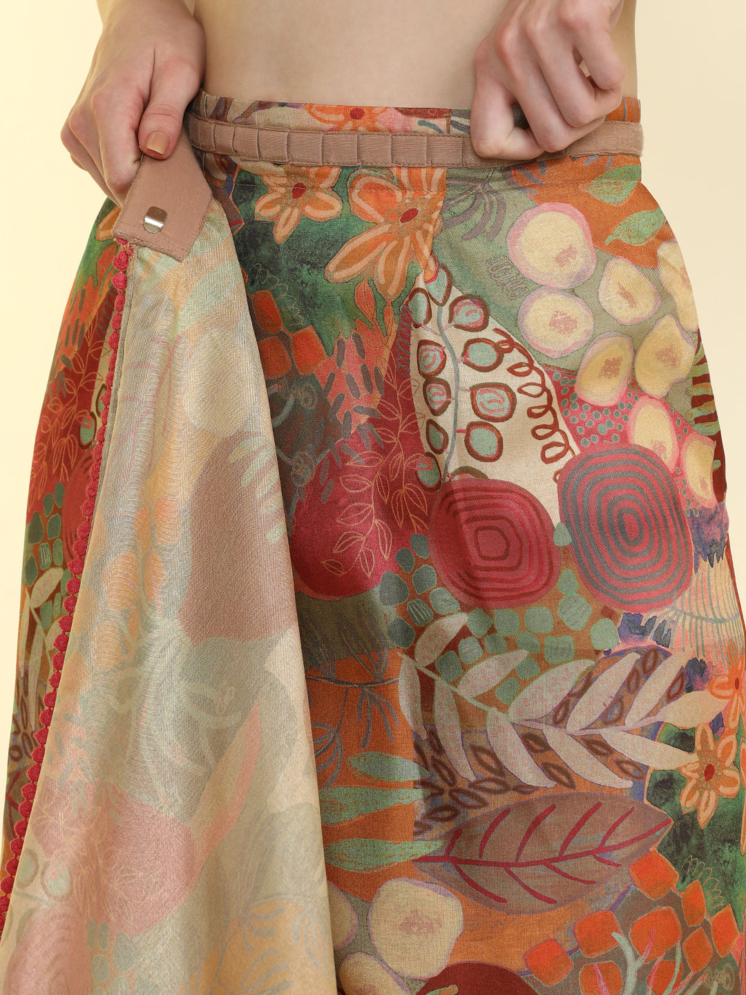 Ready to Wear Tussar Silk Tropical Printed Saree