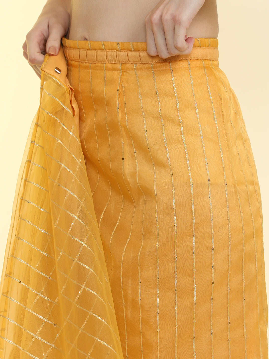 Ready to Wear Embellished Organza Saree