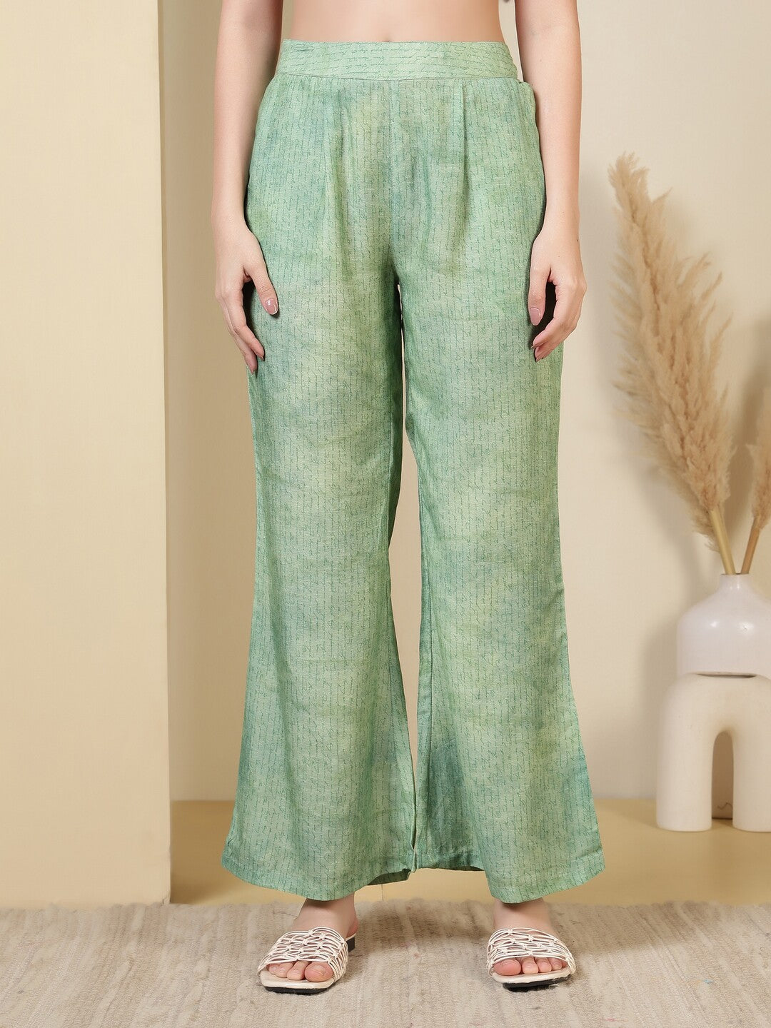 Abstract Embroidered Straight Kurta & Trousers Sets