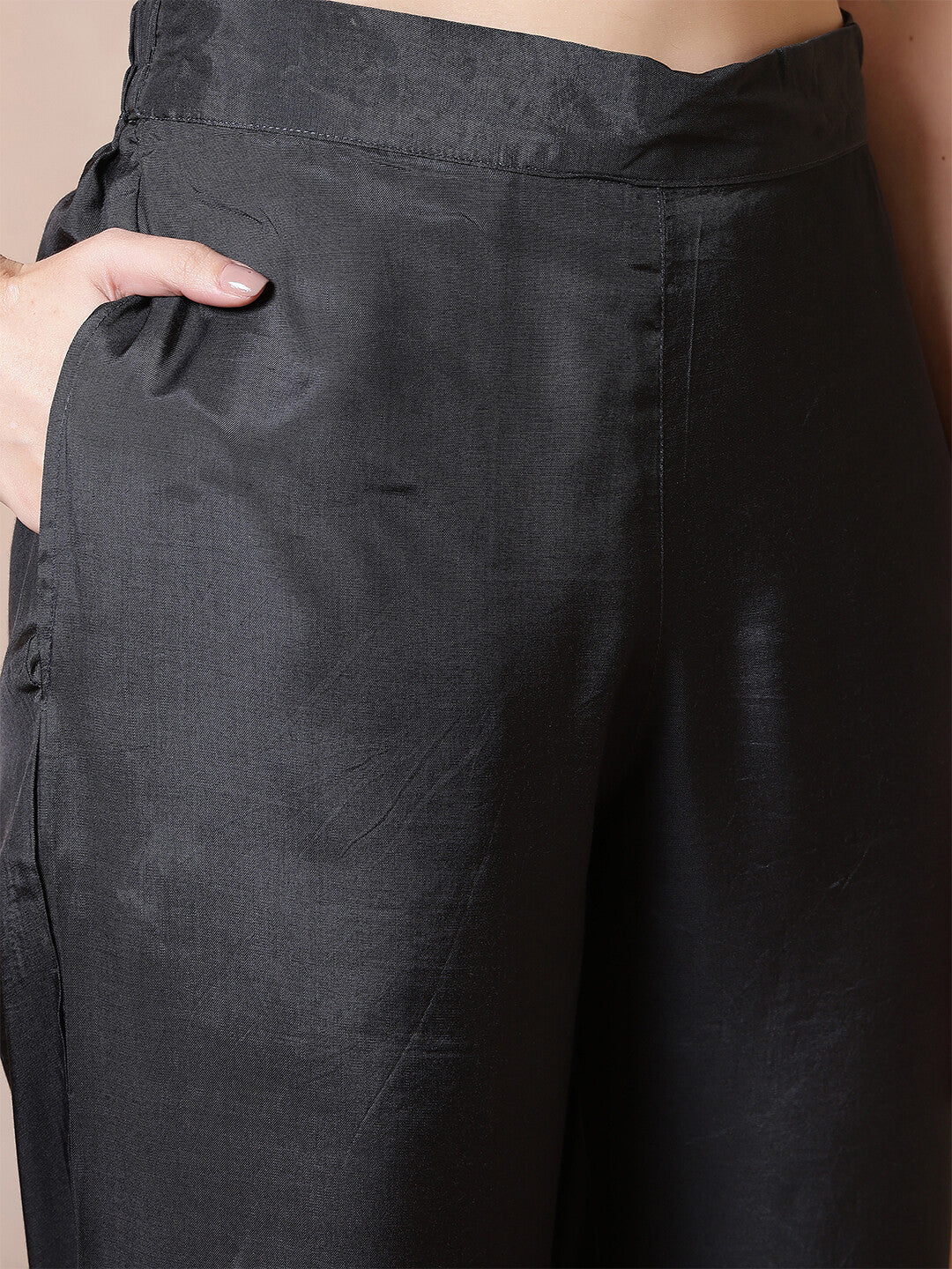 Bandhani Embroidered Straight Kurta & Trousers Sets