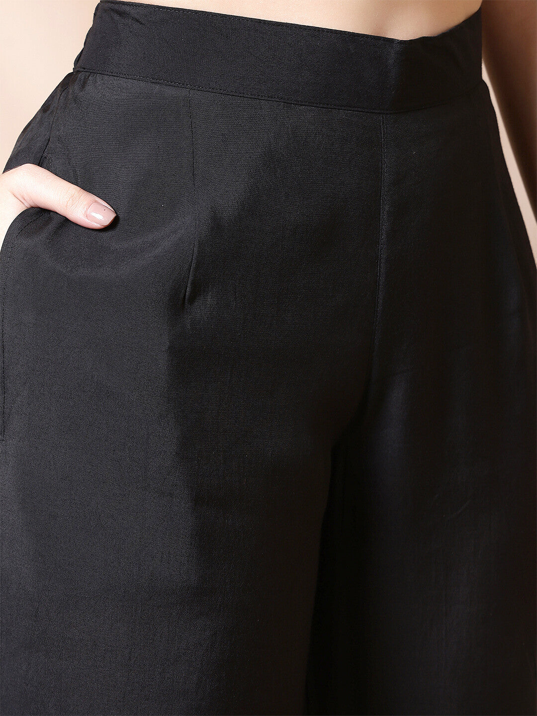 Floral Embroidered Straight Kurta & Trousers Sets