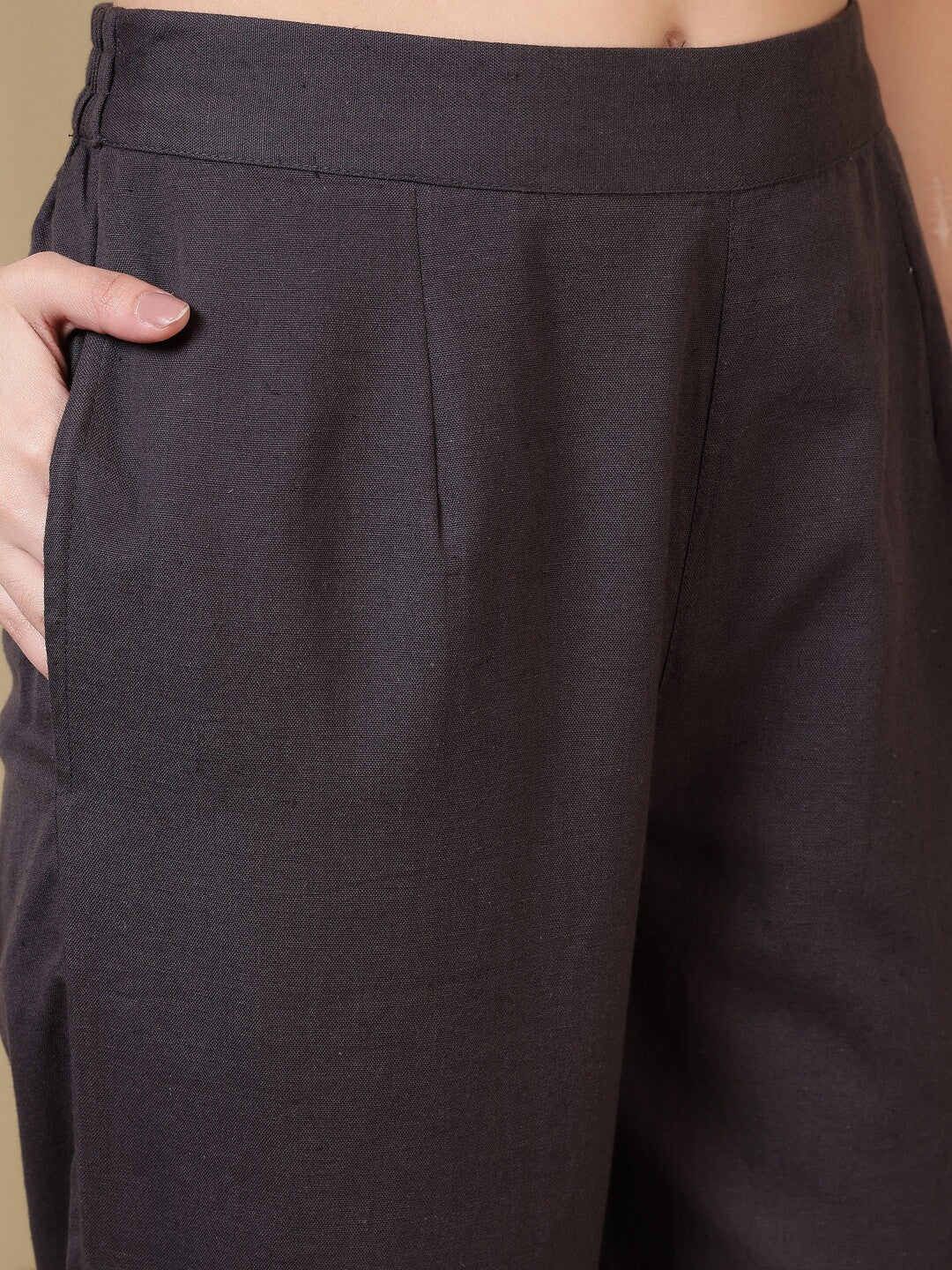 Floral Embroidered Straight Kurta & Trousers Sets