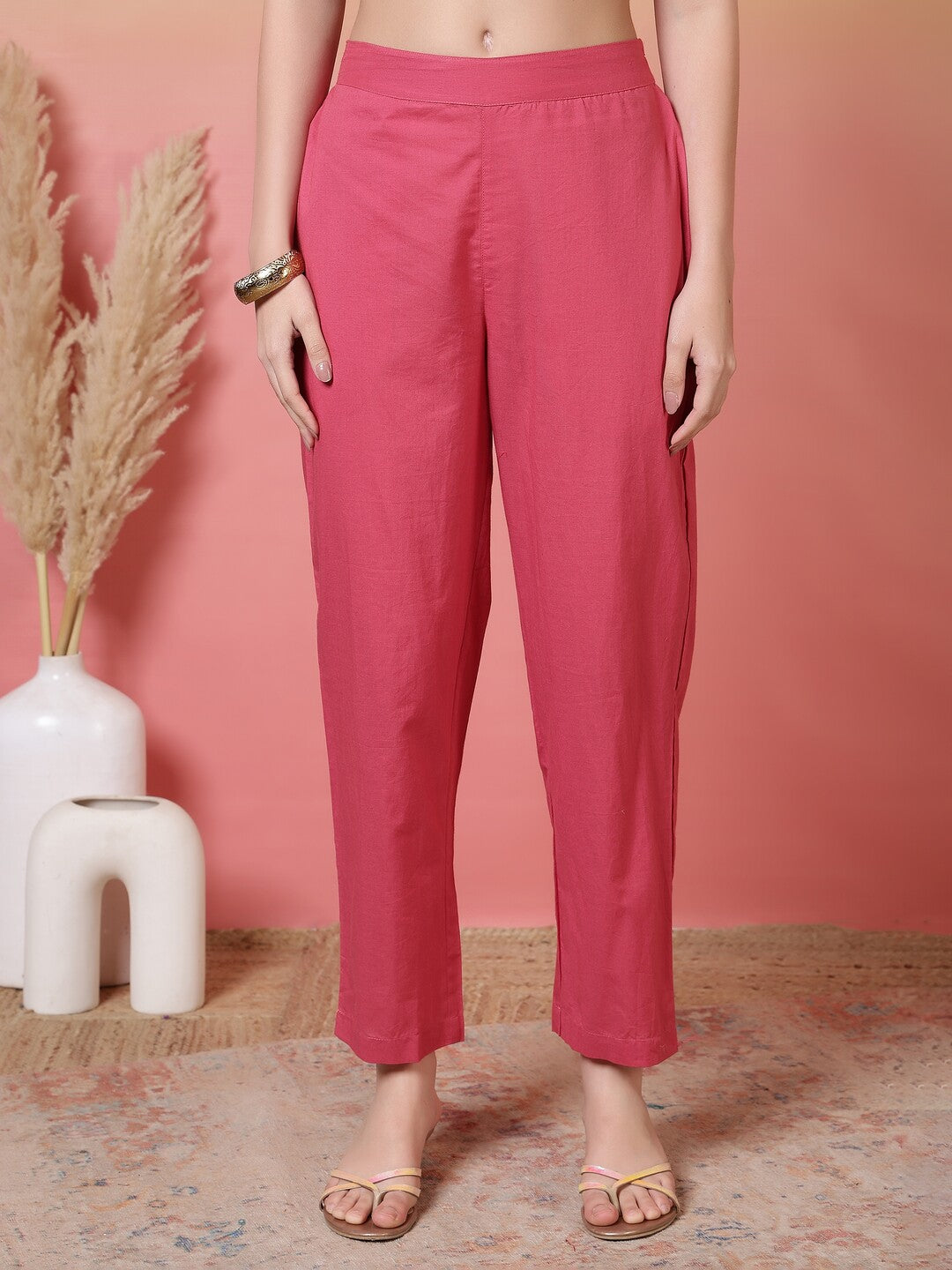 Bandhani Embroidered Straight Kurta & Trousers Sets