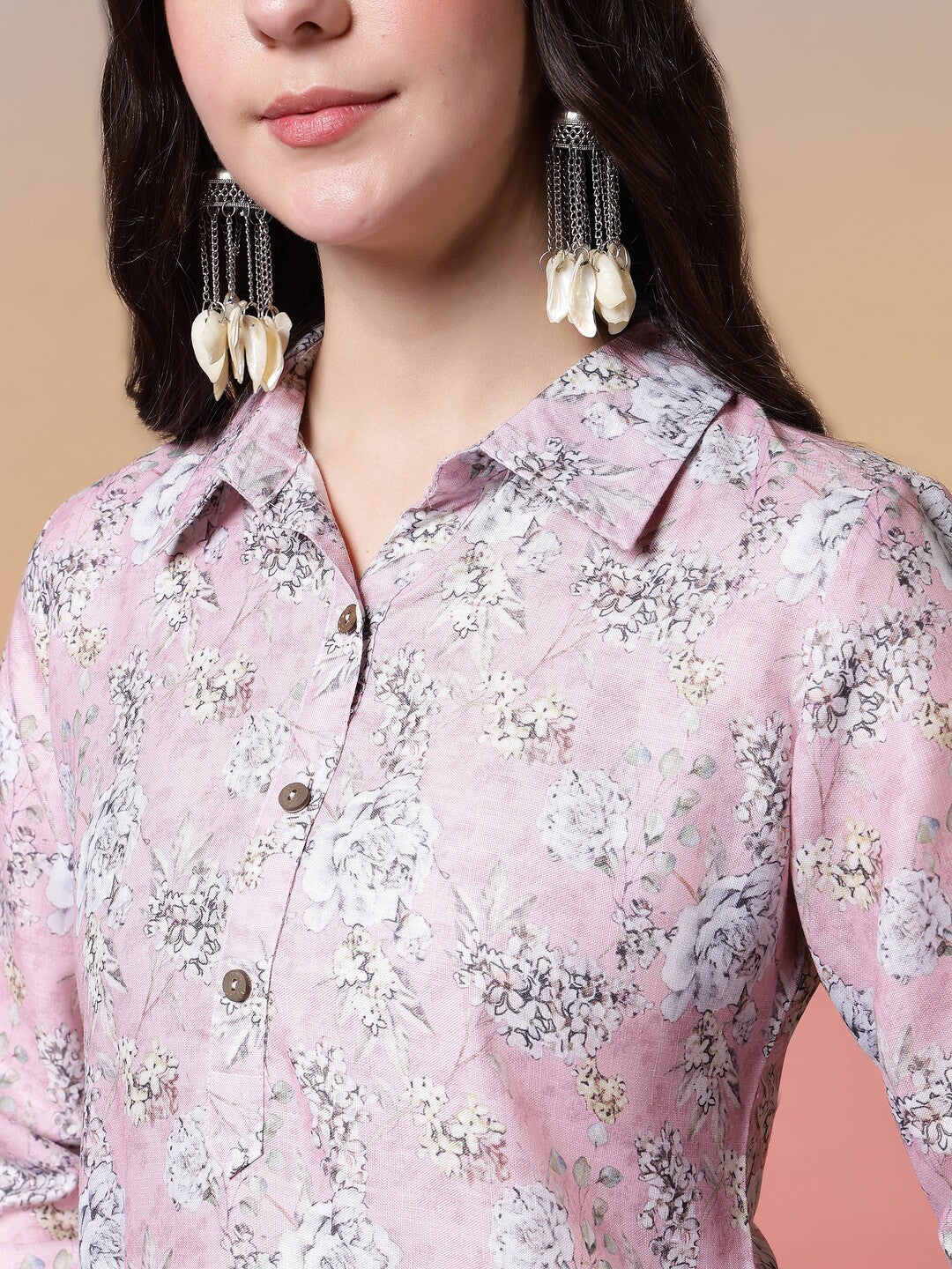 Floral Printed Straight Kurta