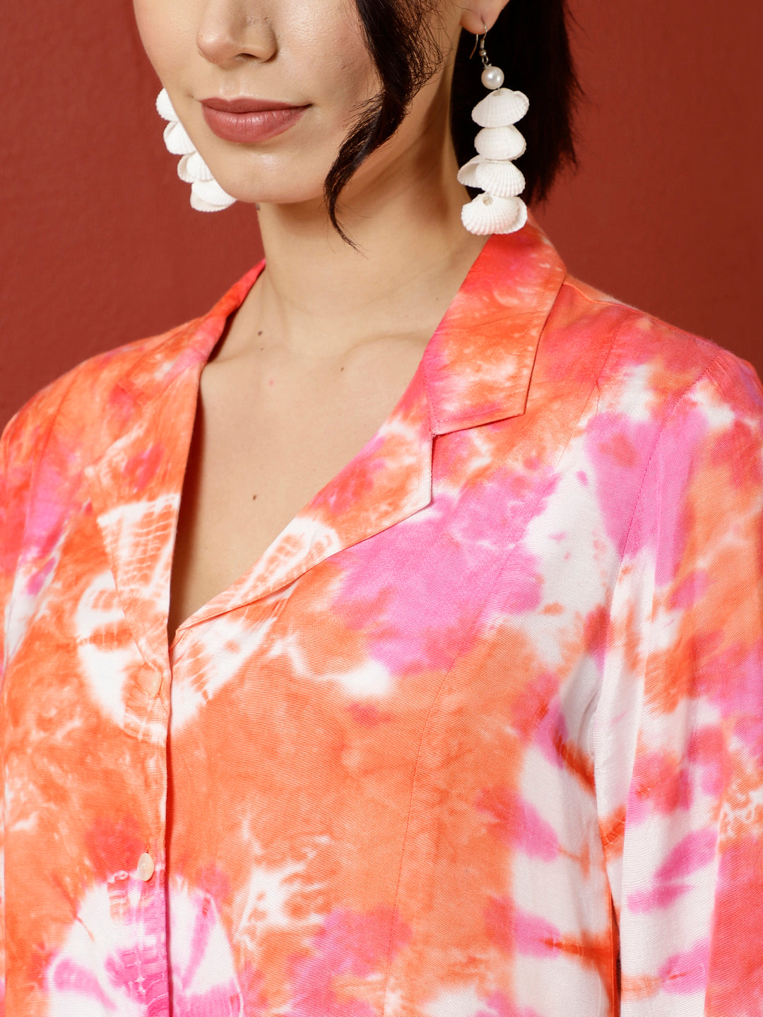 Orange Tie Dye Shirt