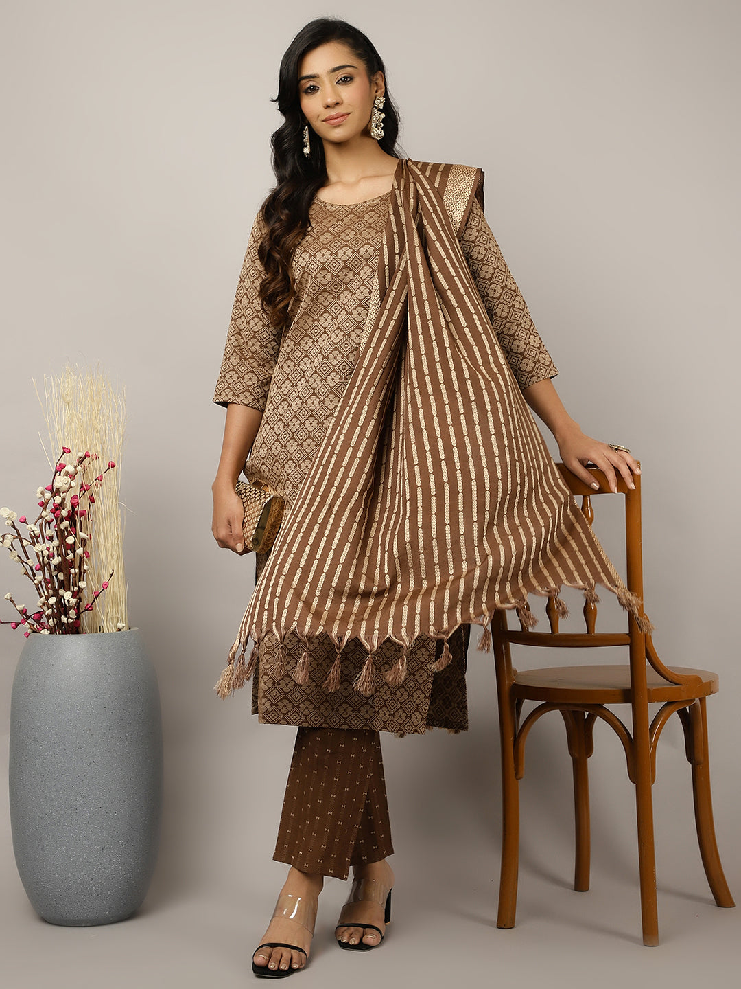 Self-Design Festive Suit Set