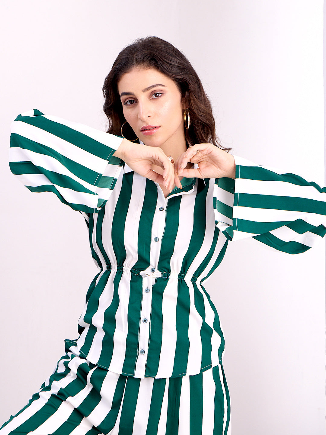 Party Wear Striped Co-ord Set