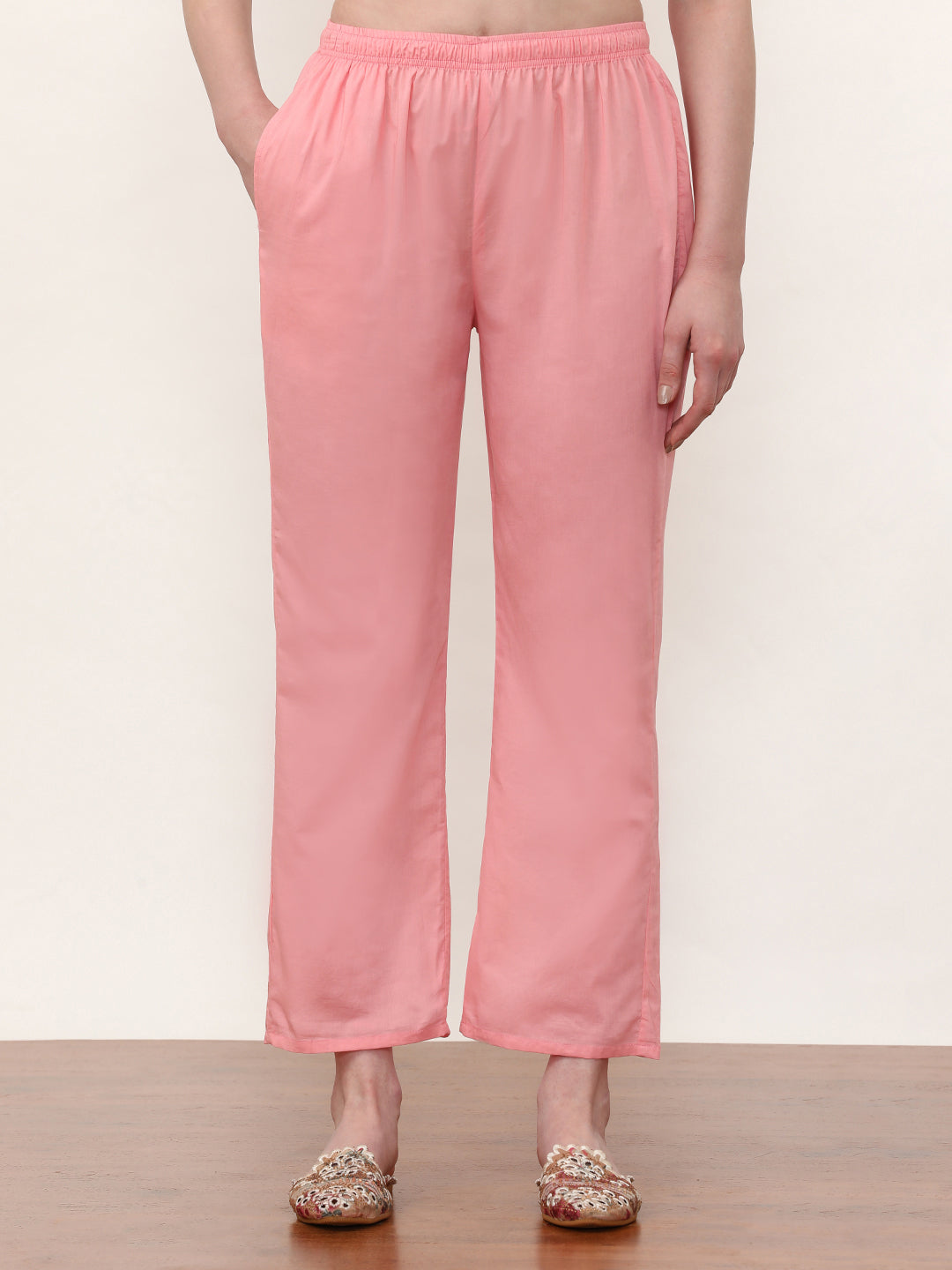 Embroidered Pure Cotton Floral Kurta Sets With Dupatta