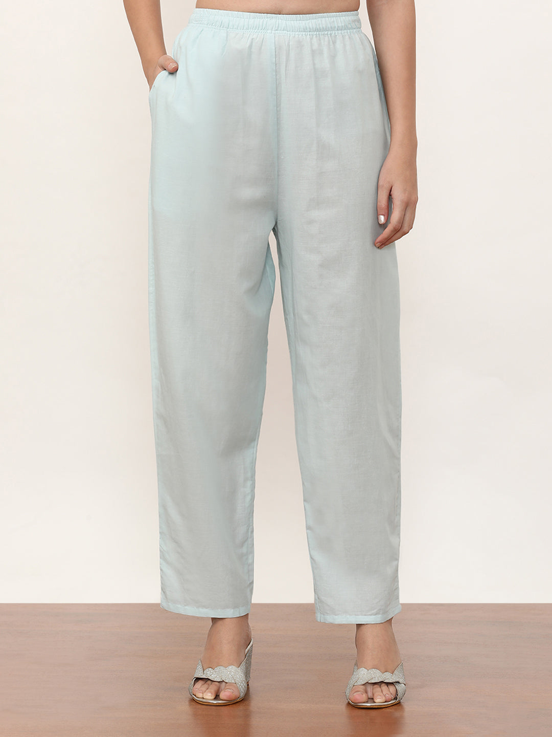 Embroidered Linen Floral Kurta Sets With Dupatta