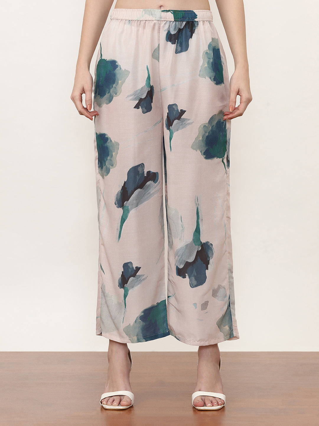 Embroidered Cotton Blend Floral Co-Ords