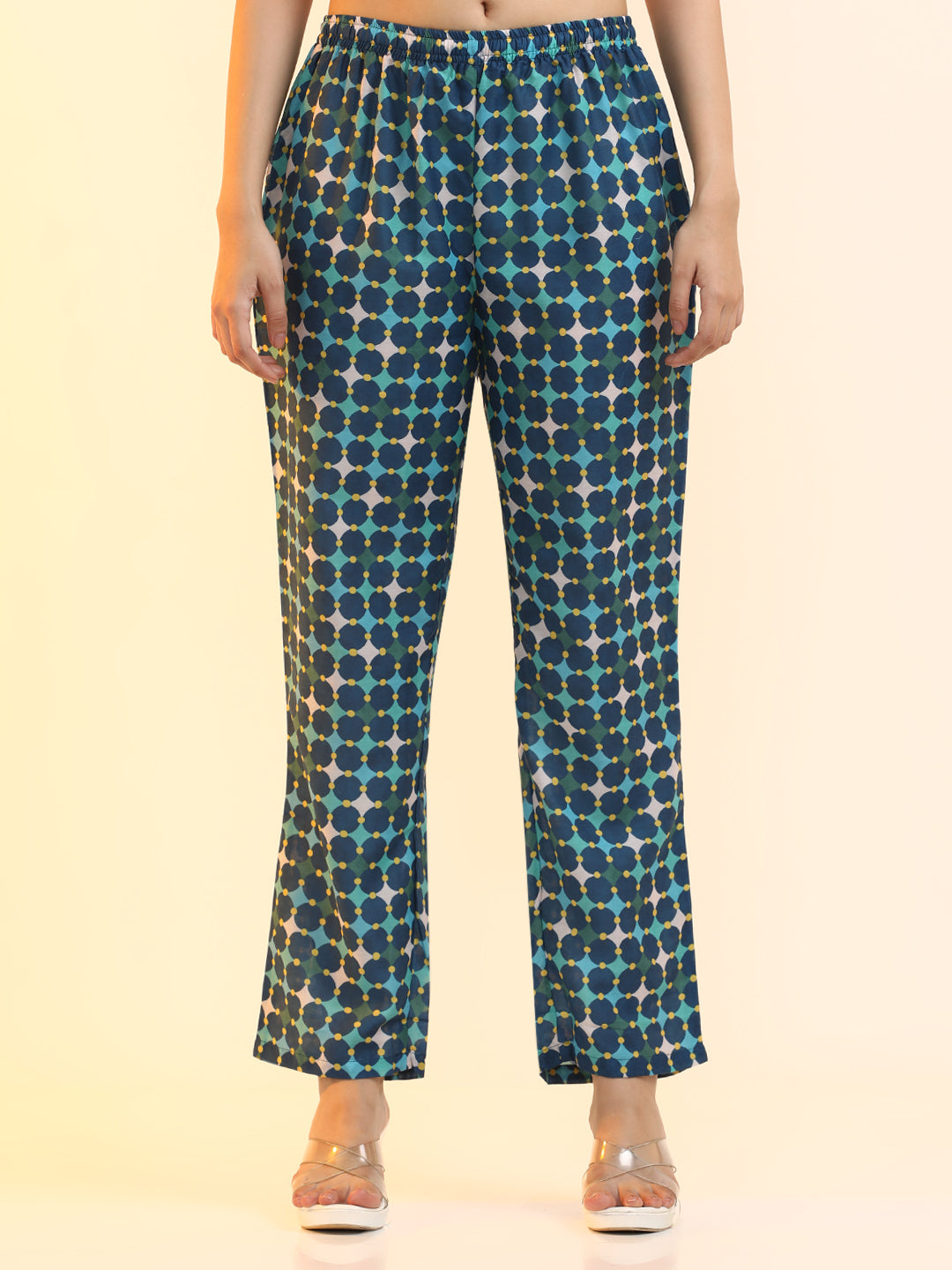 Printed Cotton Blend Floral Kurta Sets