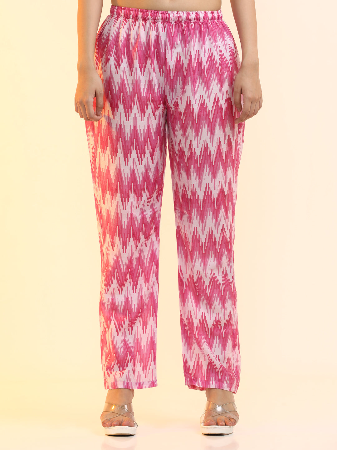 Printed Cotton Blend Floral Kurta Sets