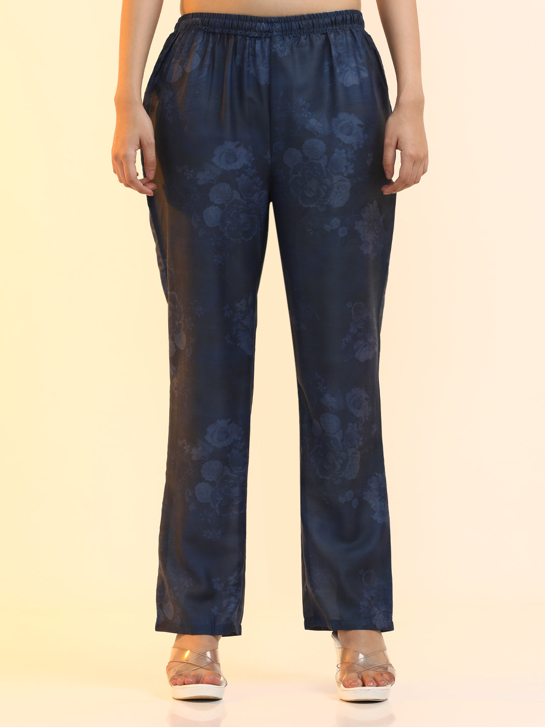 Printed Cotton Blend Floral Kurta Sets