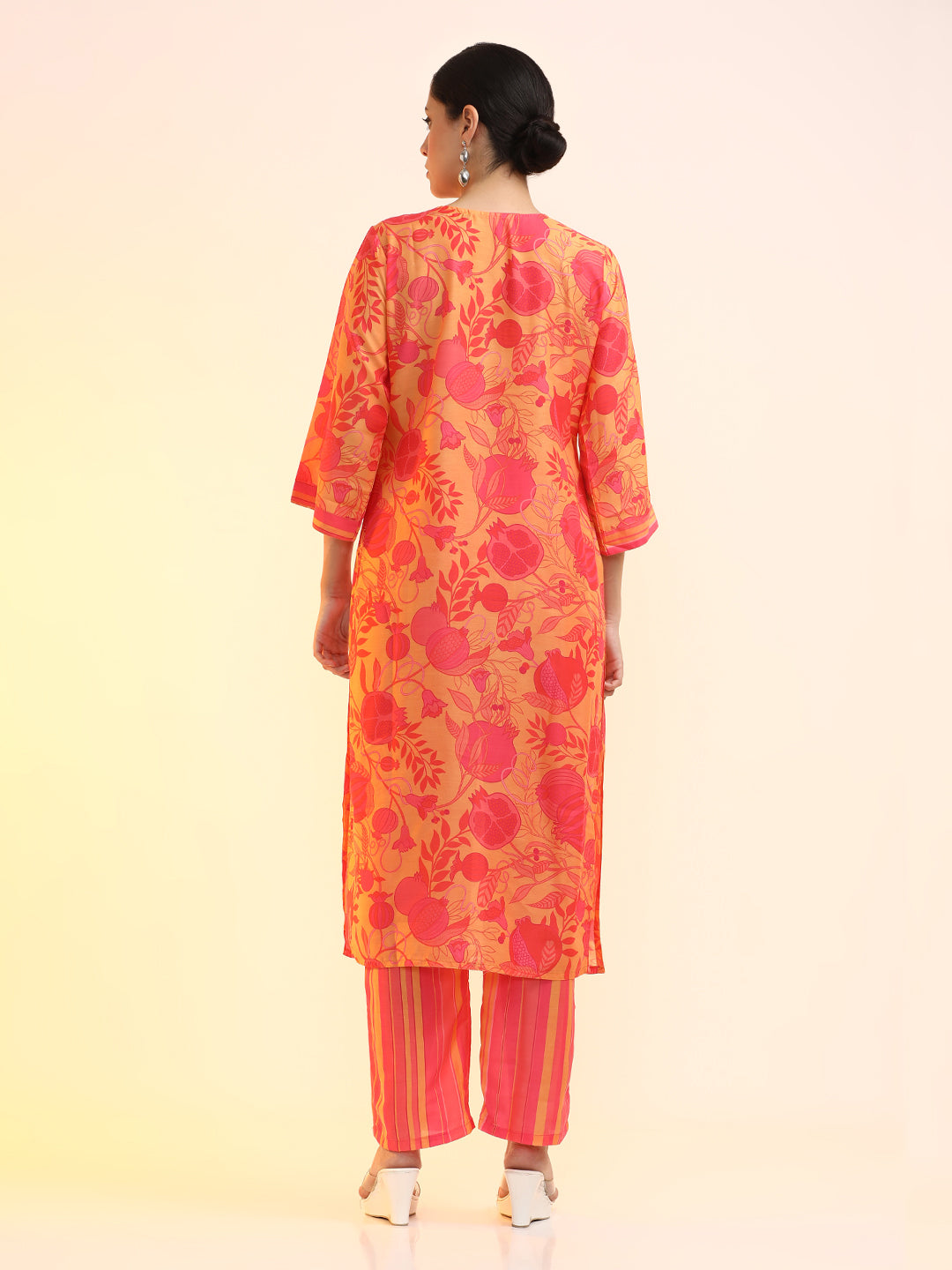 Embroidered Cotton Blend Floral Kurta Sets