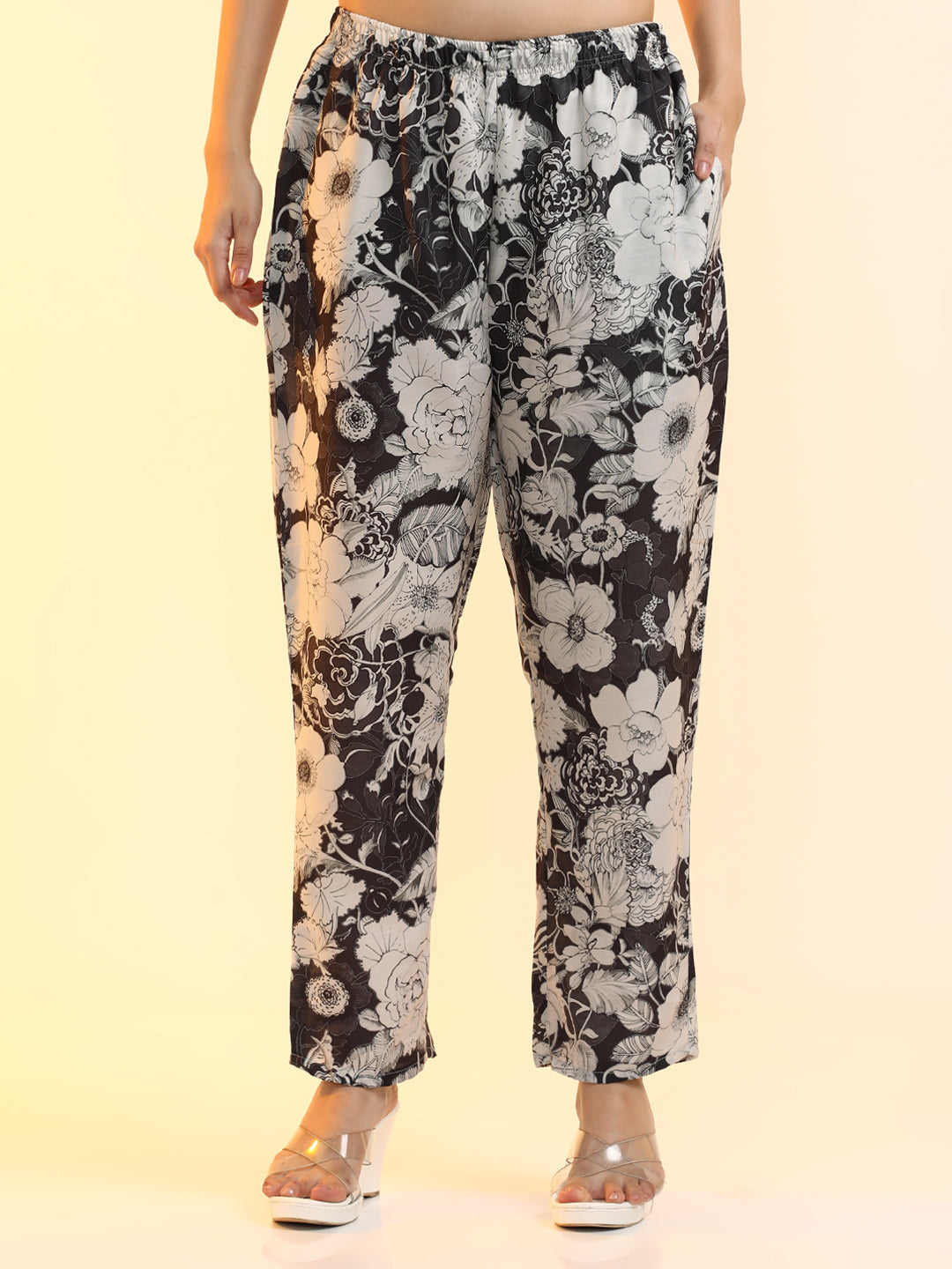 Embroidered Cotton Blend Floral Kurta Sets