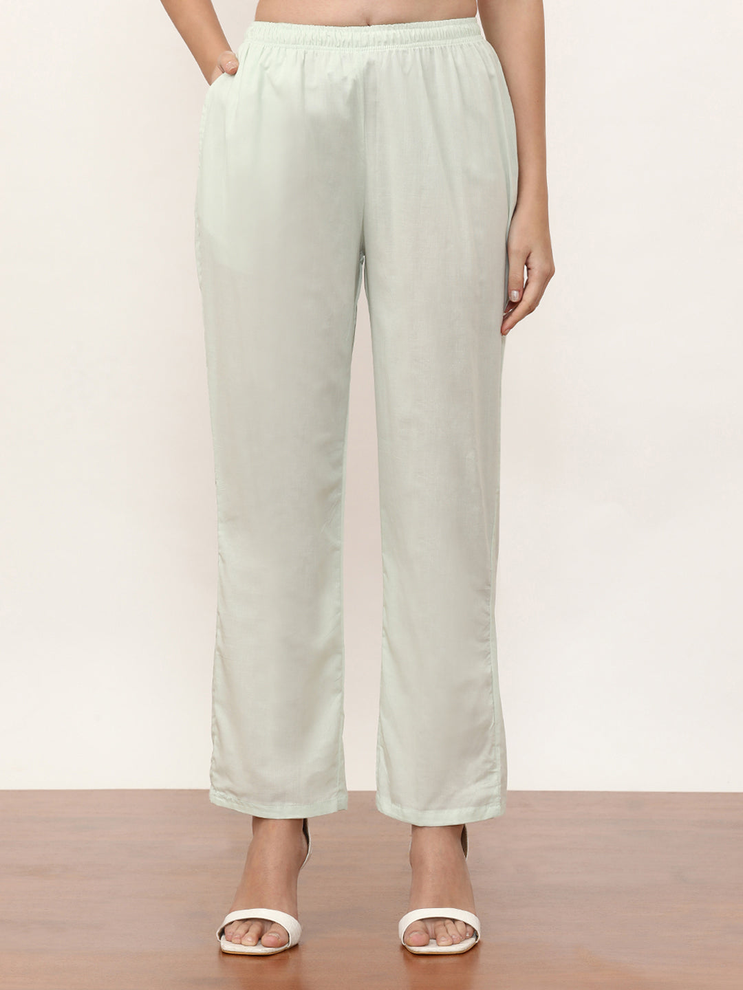 Embroidered Linen Floral Kurta Sets With Dupatta