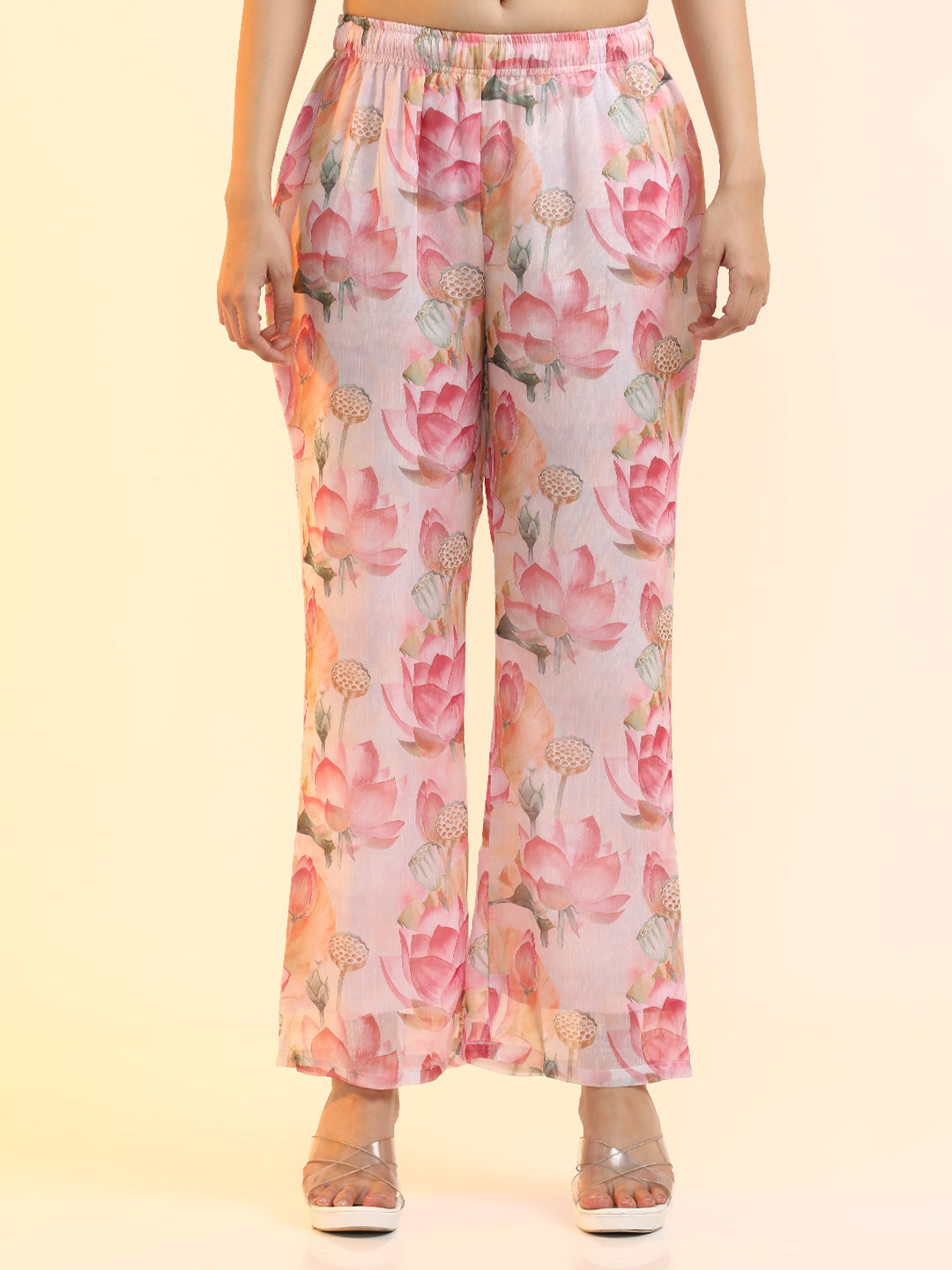 Embroidered Poly Chiffon Floral Kurta Sets With Dupatta