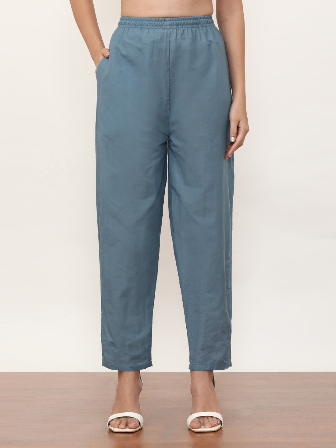 Embroidered Pure Cotton Paisley Kurta Sets With Dupatta