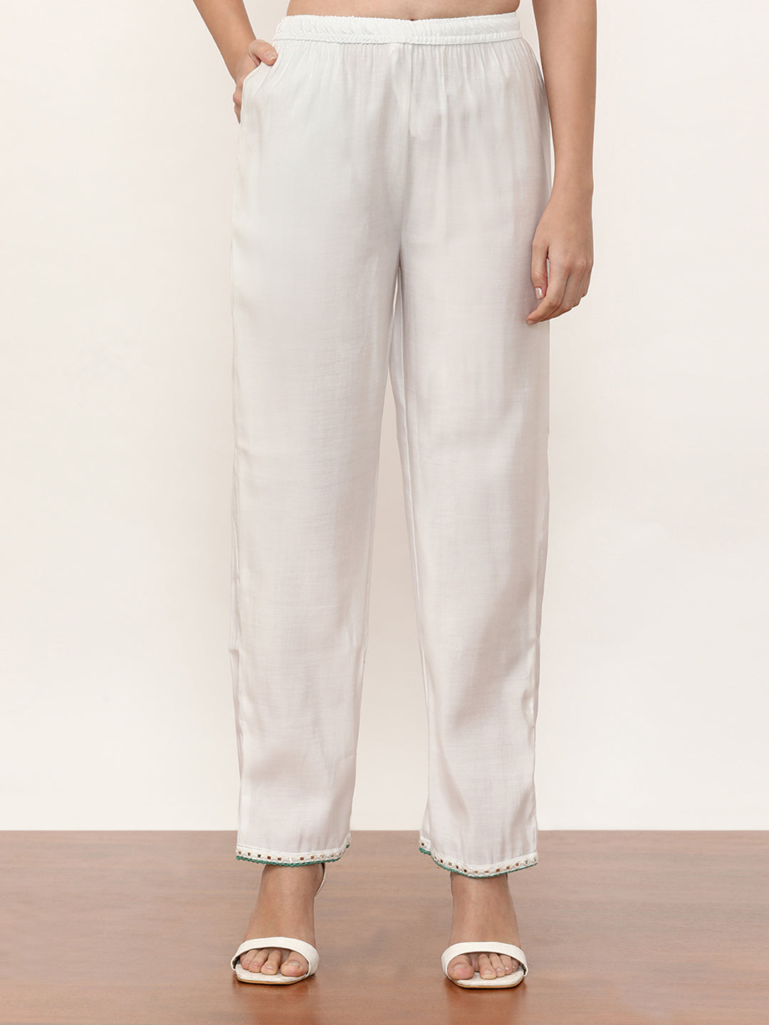 Embroidered Pure Silk Solid Kurta Sets With Dupatta