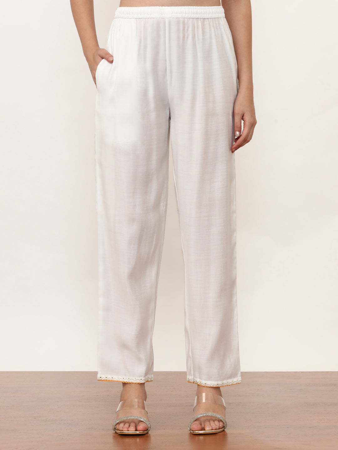 Embroidered Pure Silk Solid Kurta Sets With Dupatta