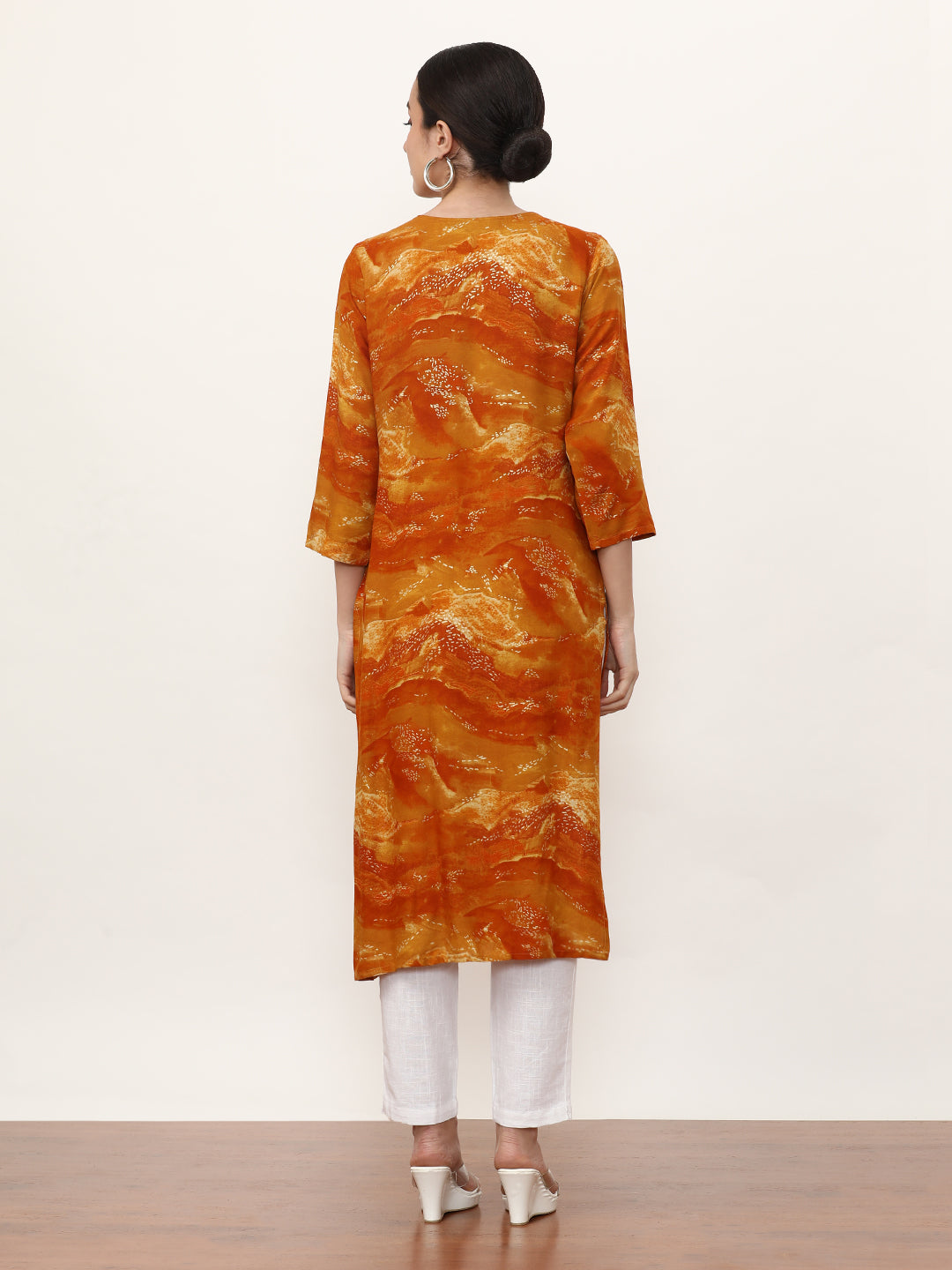 Embroidered Straight Floral Kurta