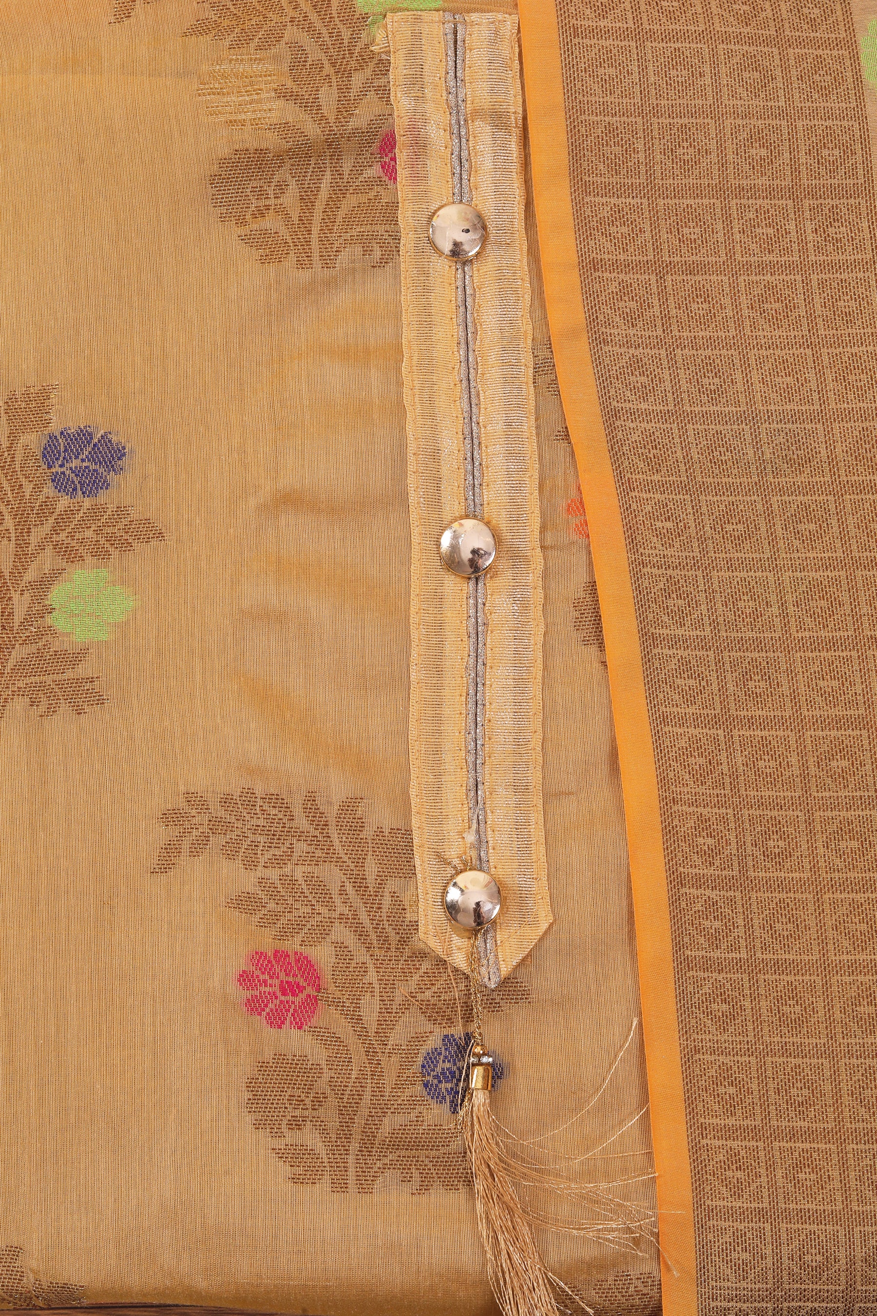 Unstitched Jacquard Woven Design Dress Material