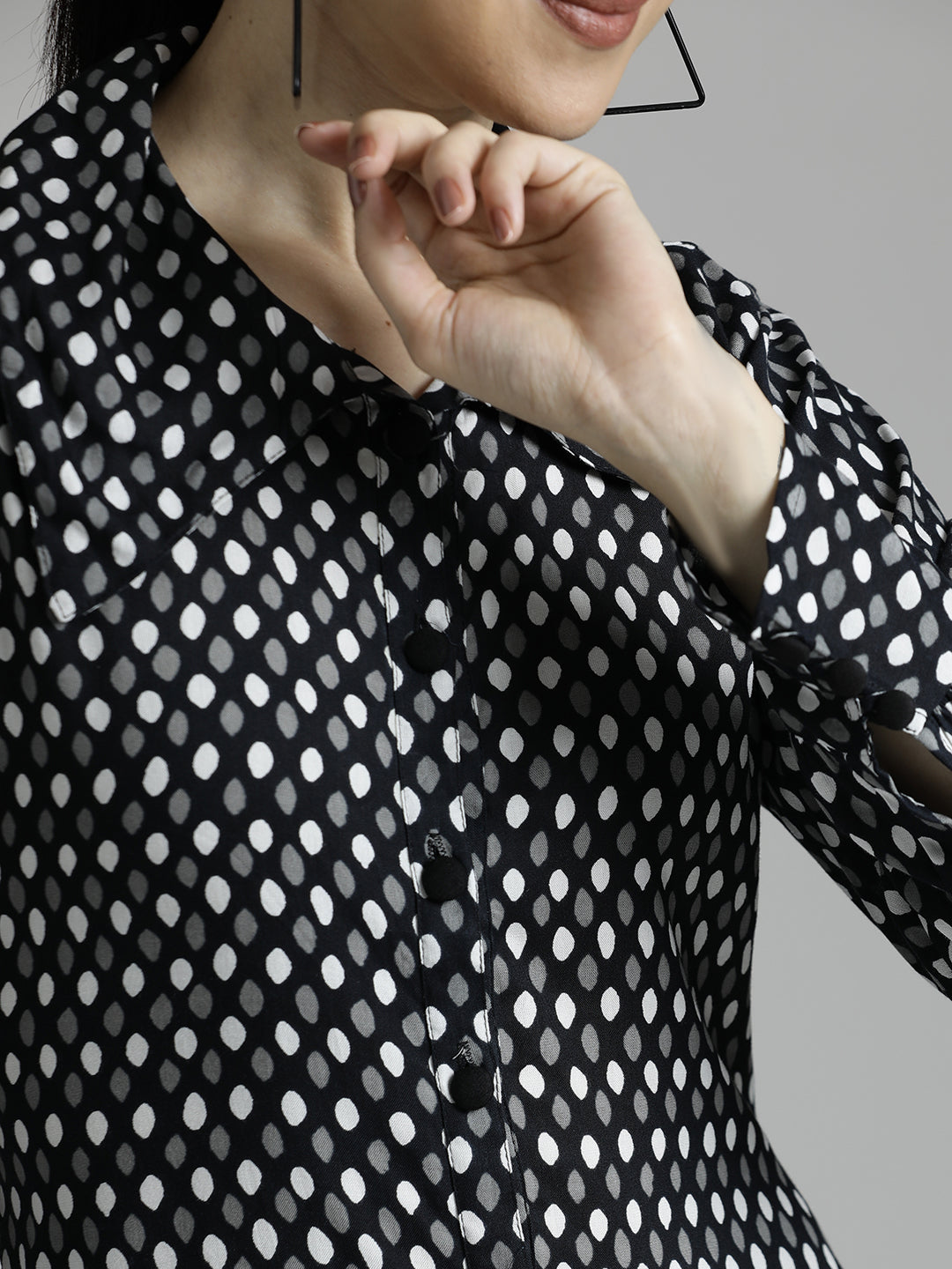 Black And White Polka Dot Co-ord Set