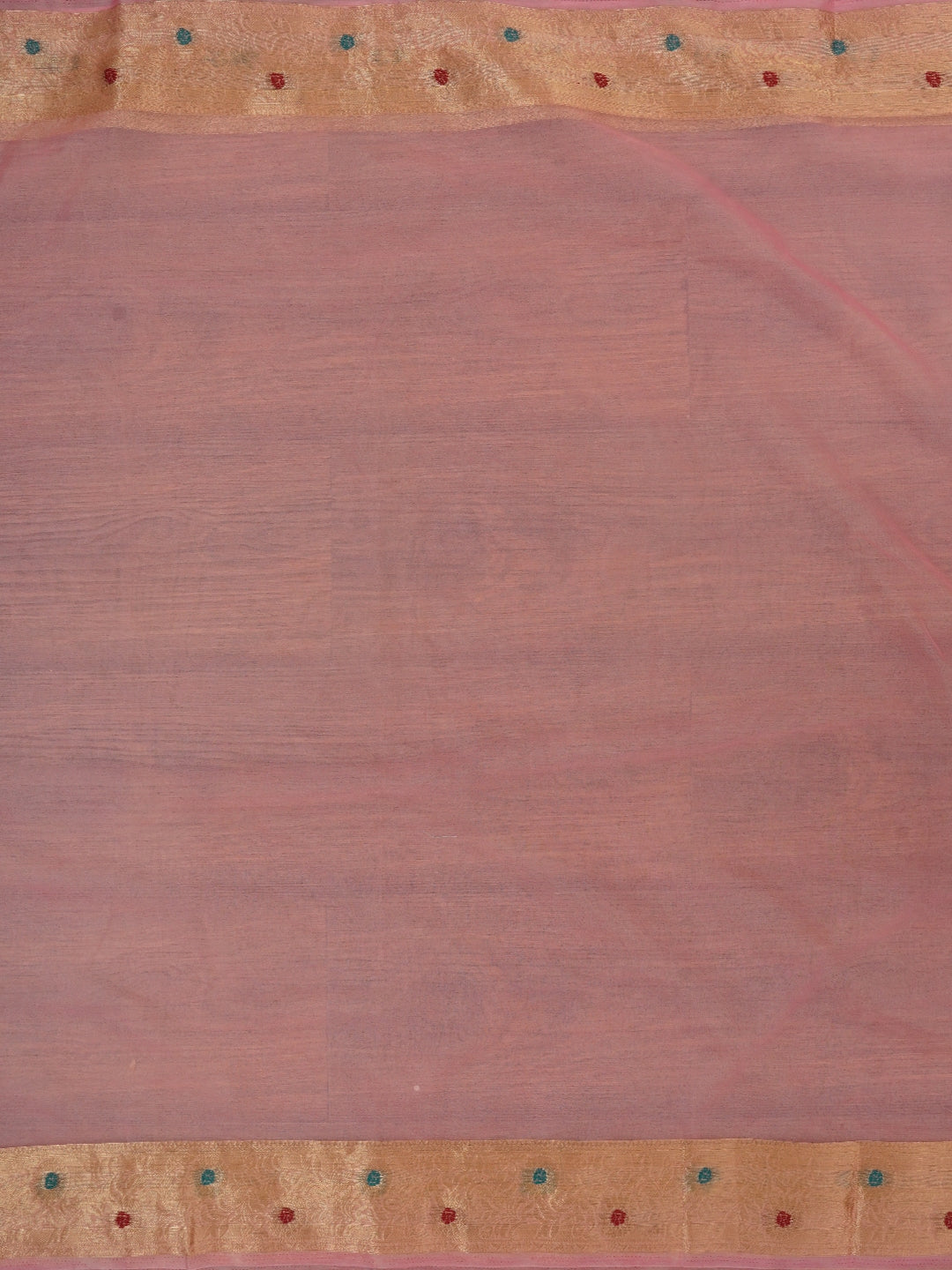 Pink Zari Brocade Cotton Dress Material with Dupatta