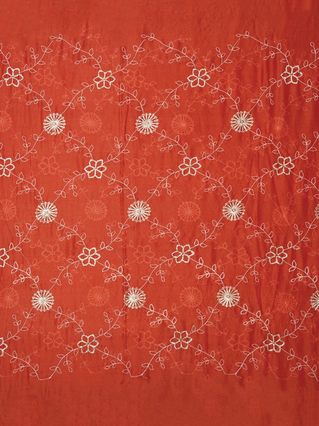 Cotton Blend Embellished Multicolor Dress Material with Dupatta