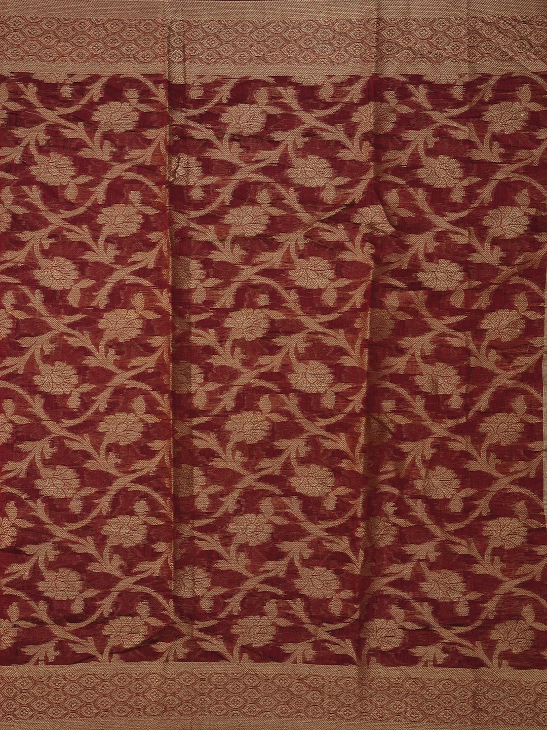 Green Unstitched Zari Embellished Cotton Blend Dress Material with Dupatta